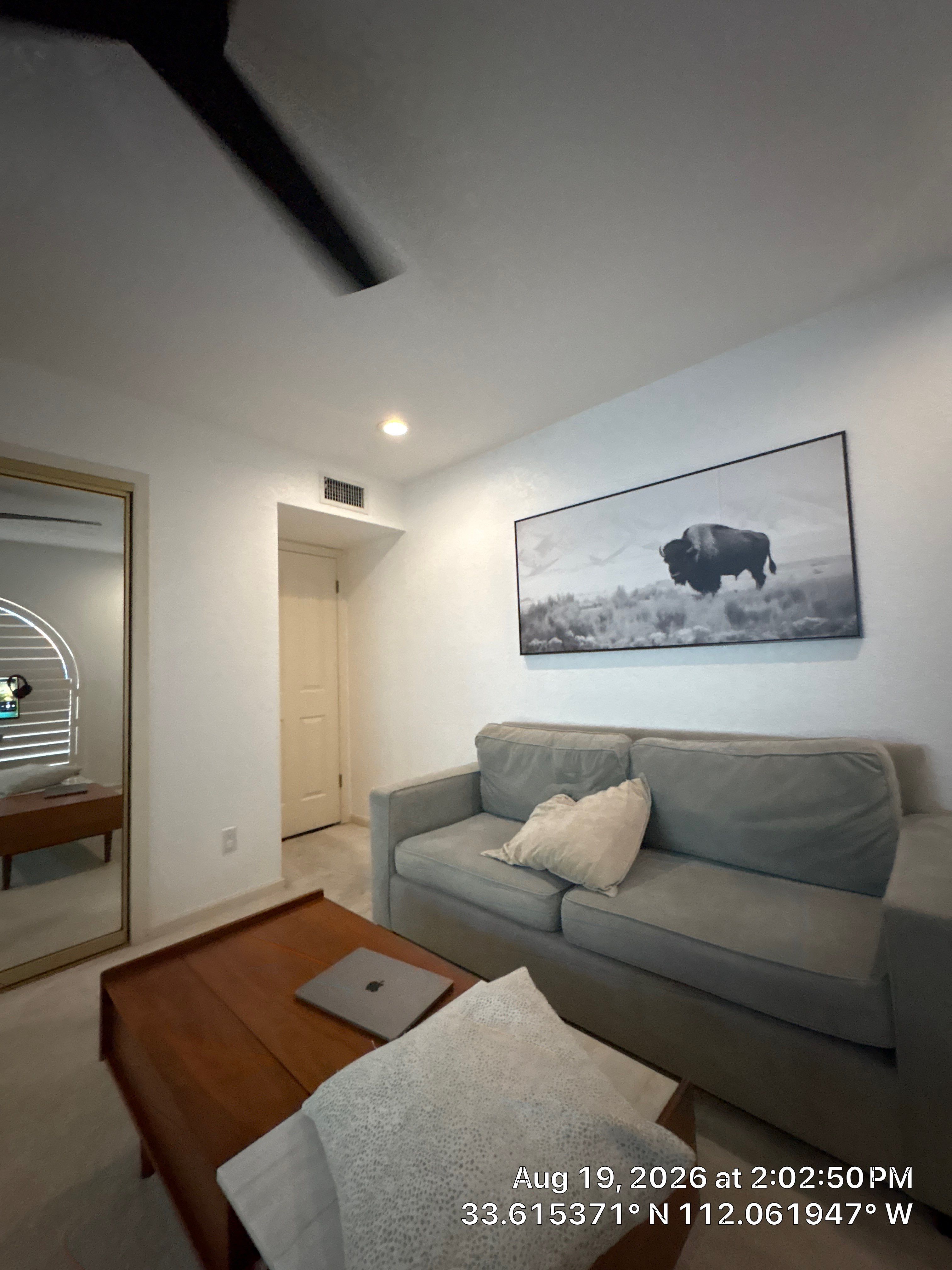 Phoenix Home Office Upgrade with Shutter Installation and AV Mounting by CompanyCam Sales Demo