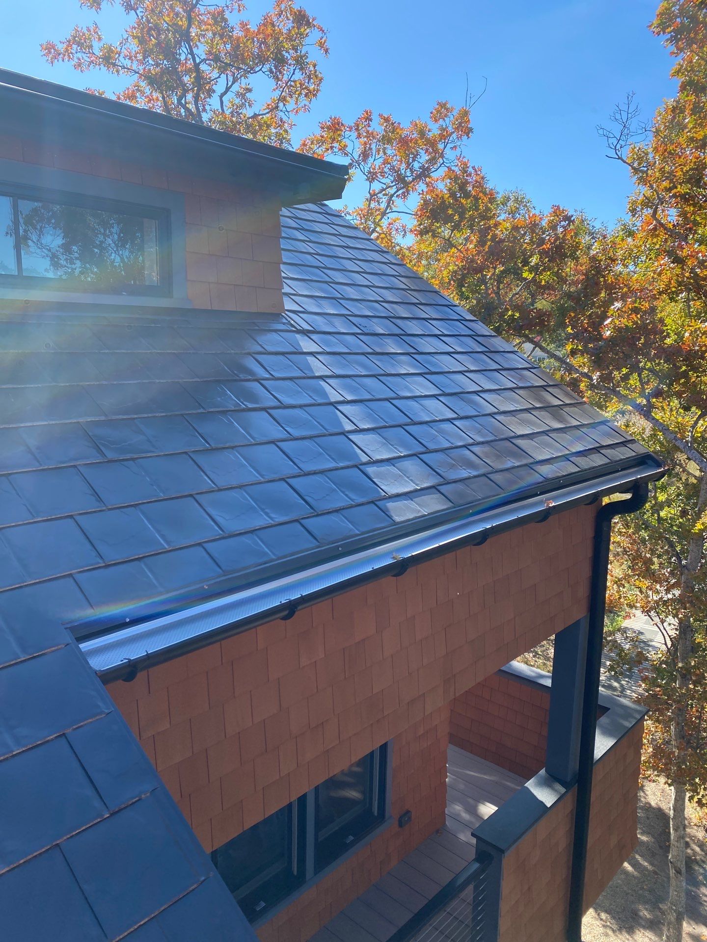 Gutter Installation using 6" Half Round Aluminum Gutter by Gutter Pro Enterprises
