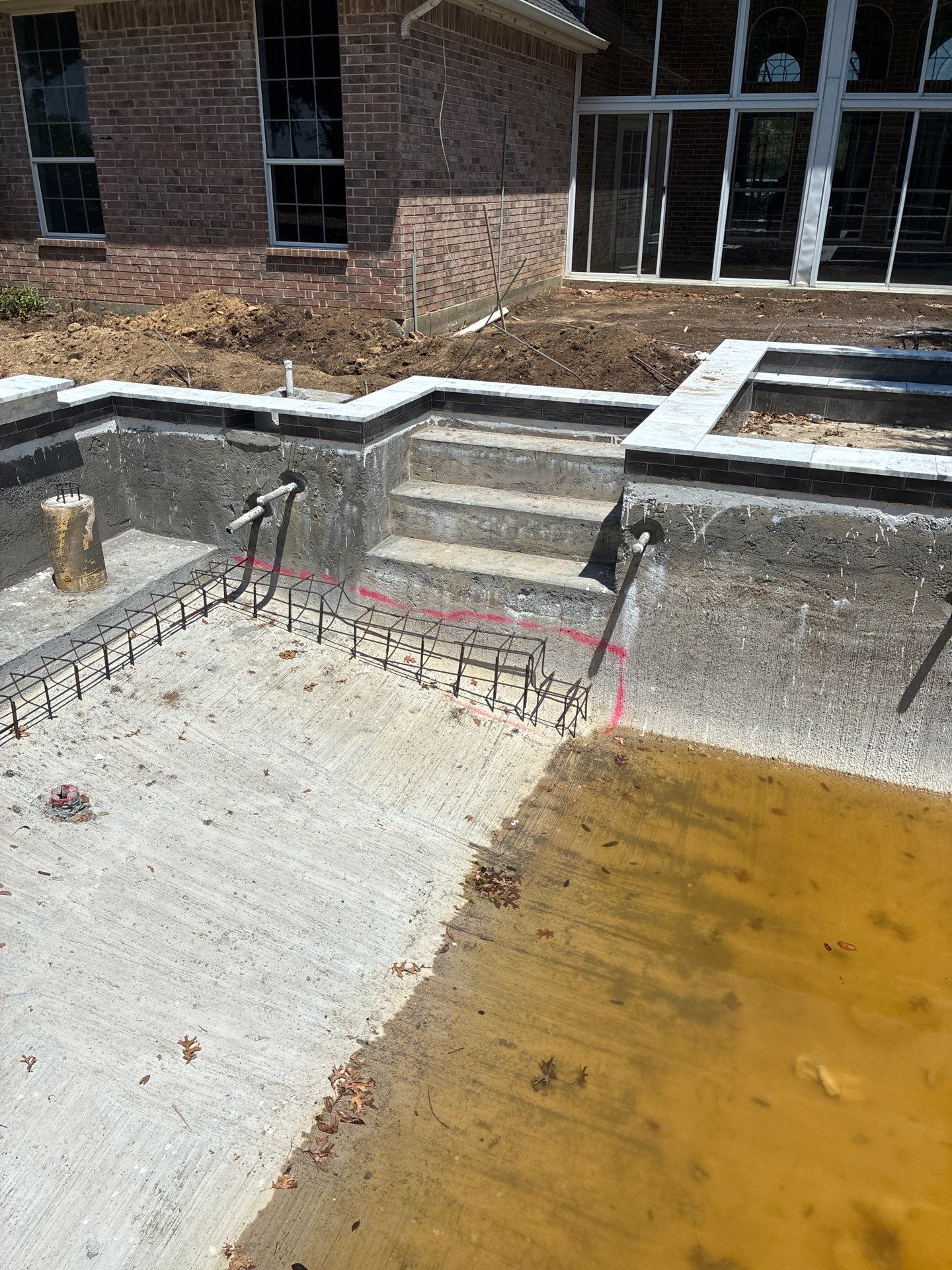 Modern Geometric Pool with Raised Spa and Sun Ledge by Pinnacle Pools and Spas - DFW