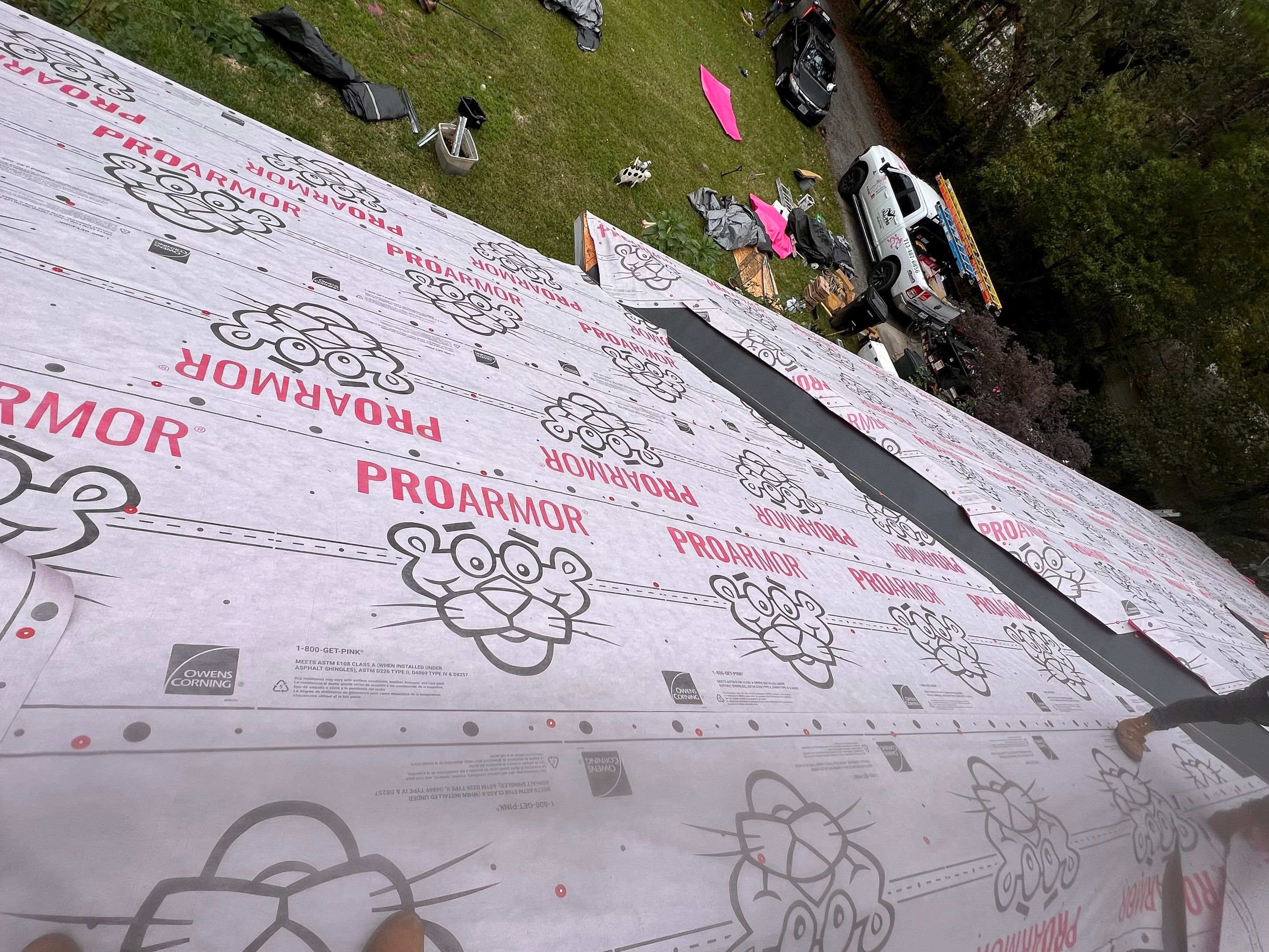 Residential Roofing Installation using Owen's Corning Duration (Lifetime) Shingles by Roof Repair Company