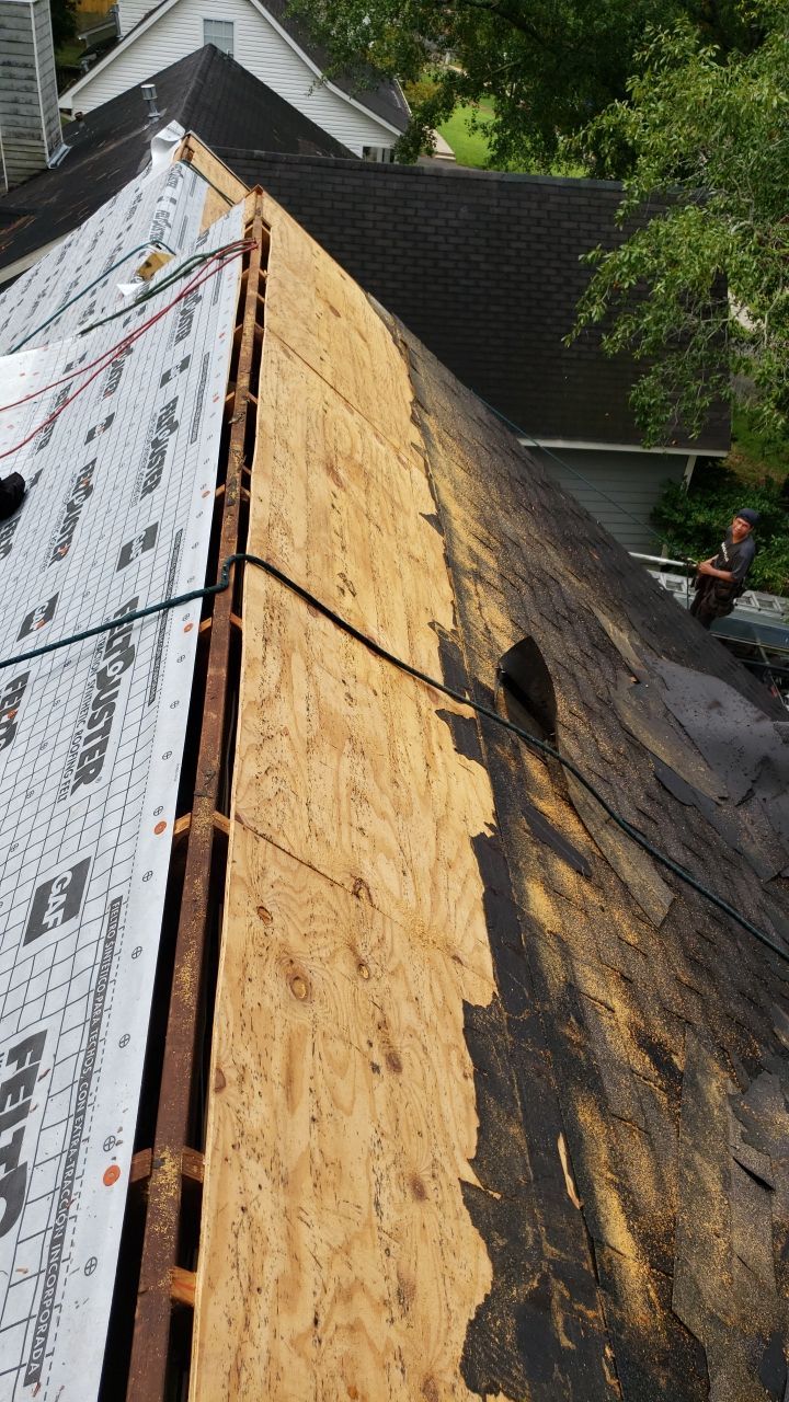 Residential Roofing Installation using Roof Replacement by American Roofing & Construction LLC