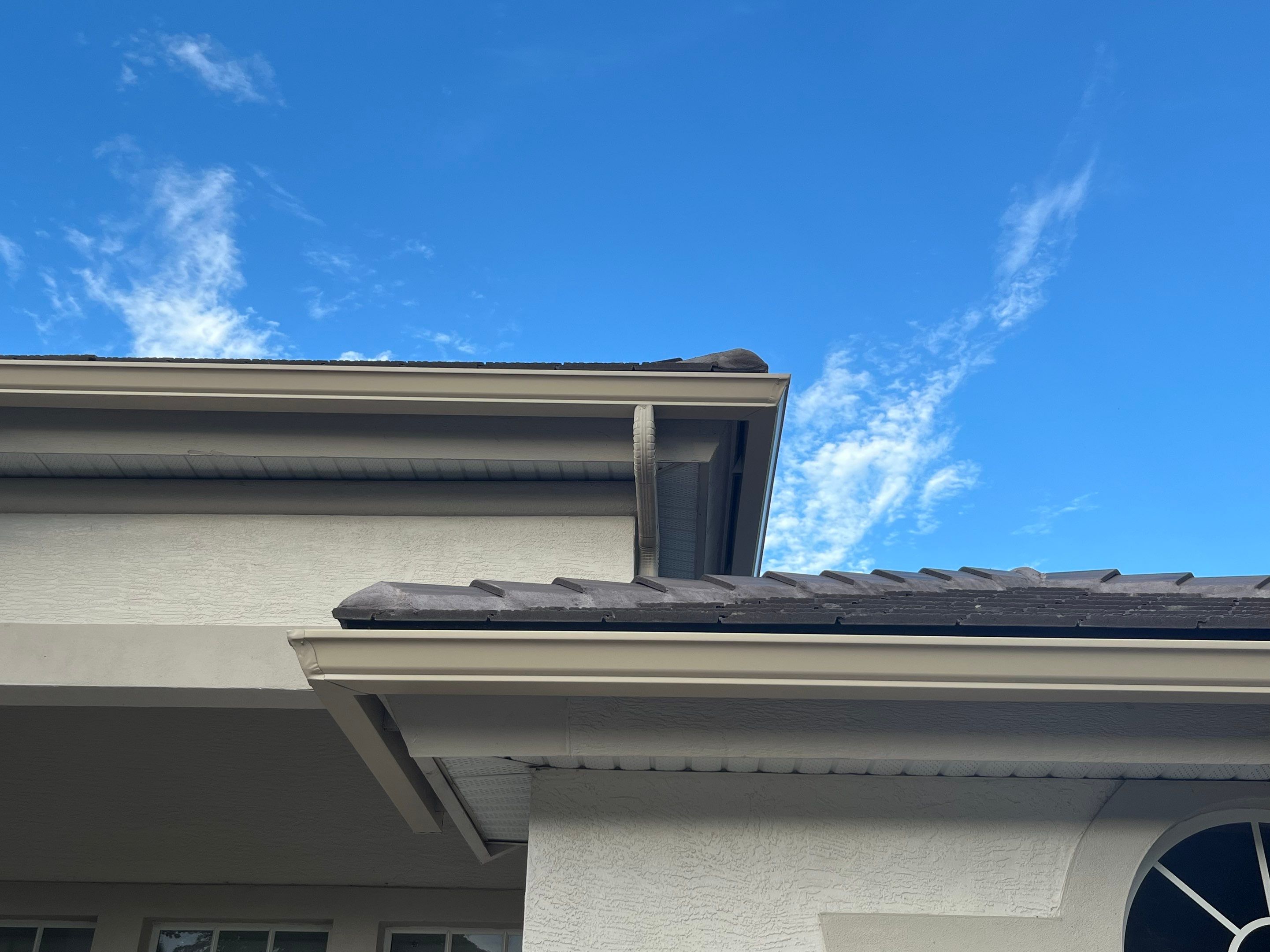 6-inch K-style Gutters with New Splash Guard in Bonita Spring FL by Gutter Professors