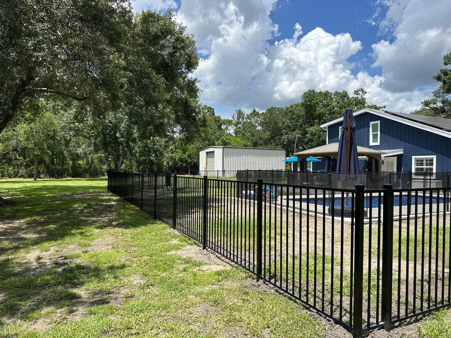 Aluminum Fence Installation using 3 Rail Aluminum Fence by Asap fence and gates, LLC