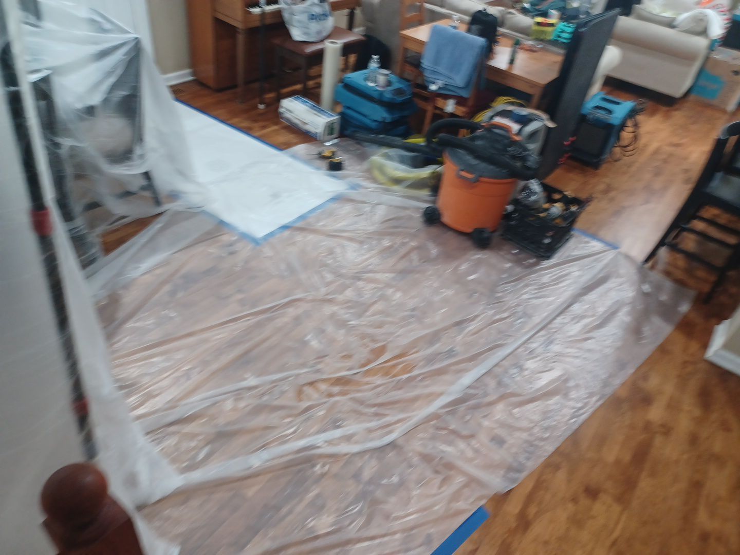 Project in West Bloomfield by EzDry Water Mitigation & Property Restoration