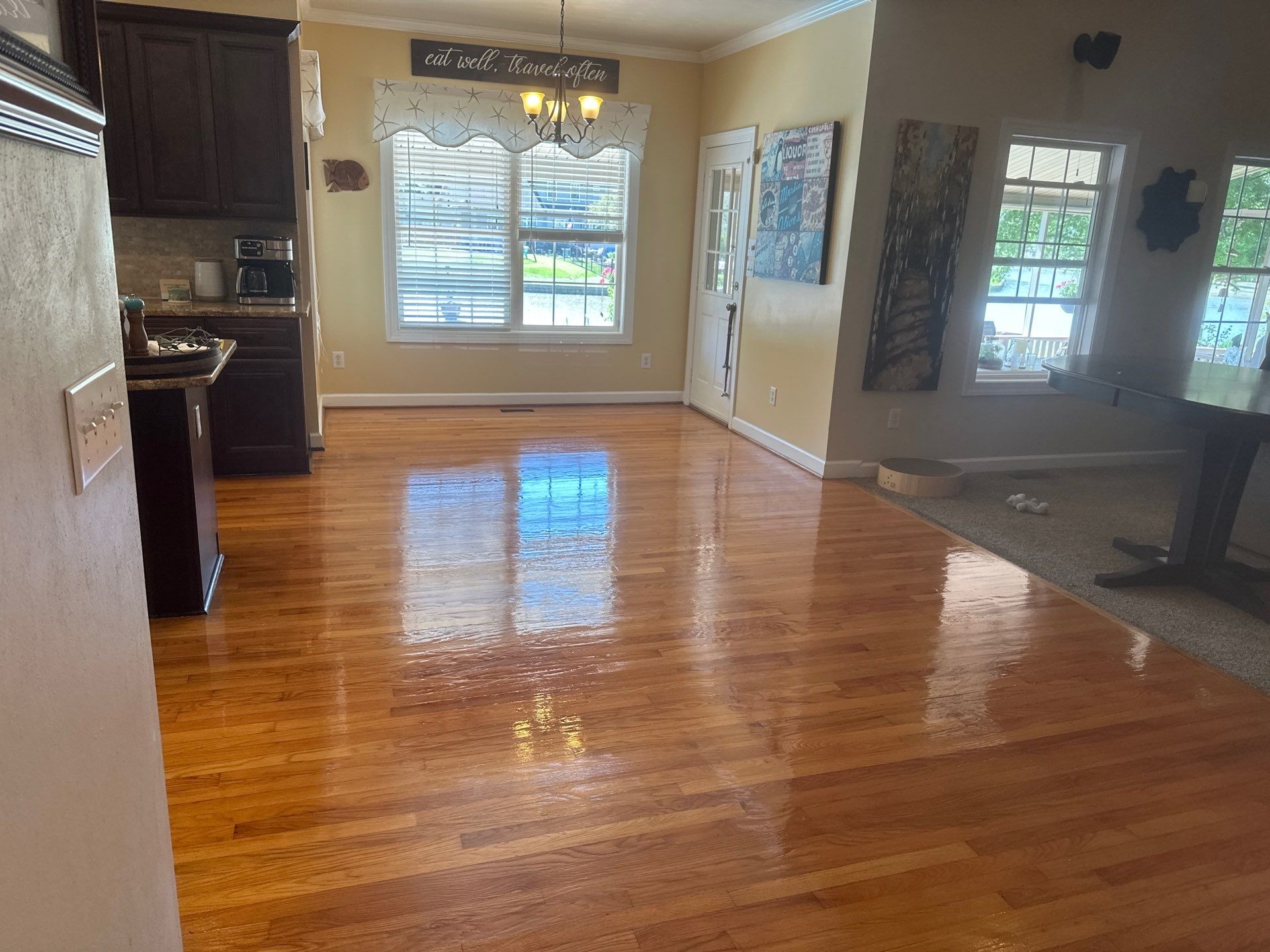 Hardwood Renewal  using Finish Em by Monster Clean