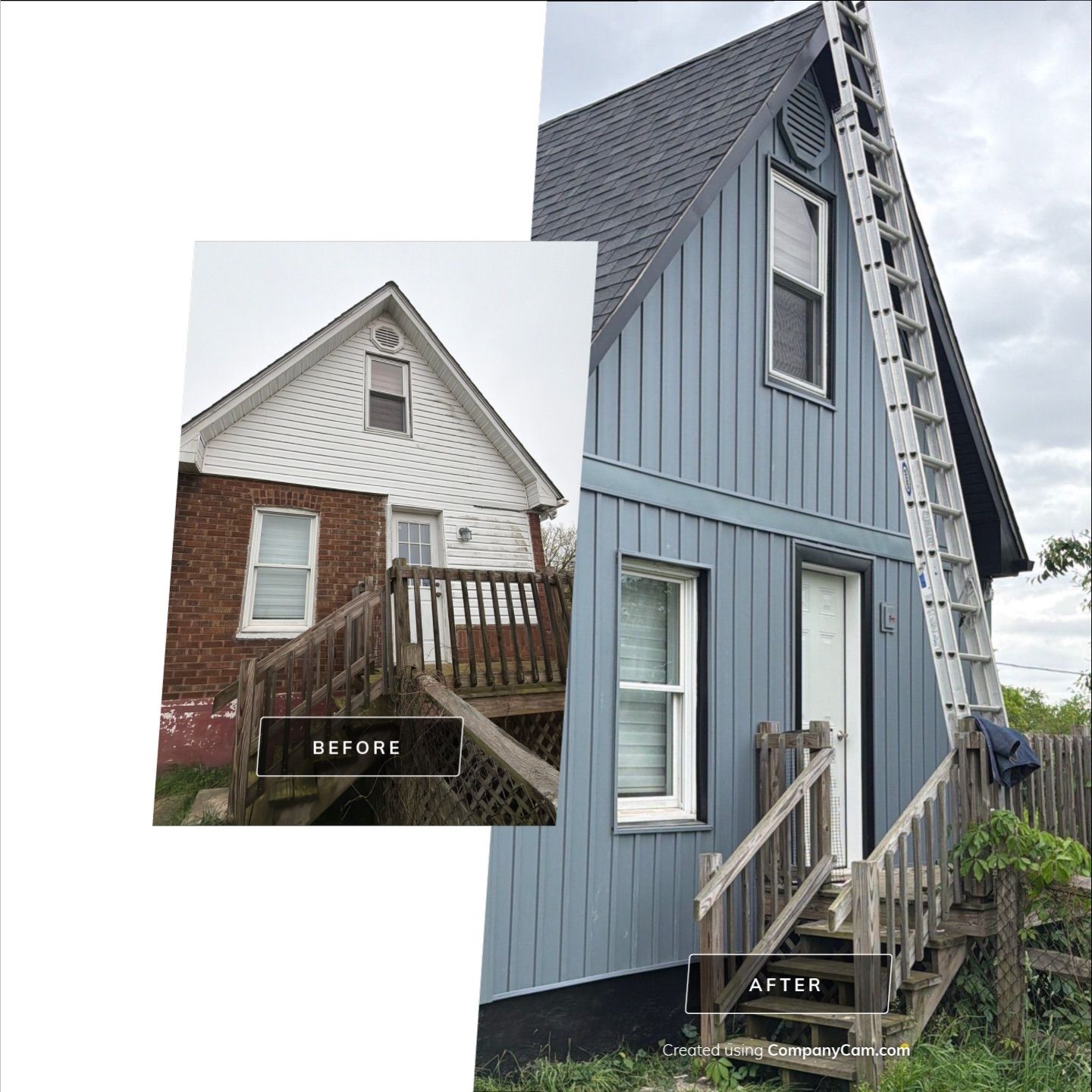 Mastic Board and Batten Siding Transforms House in Baden by Knockout Home Solutions