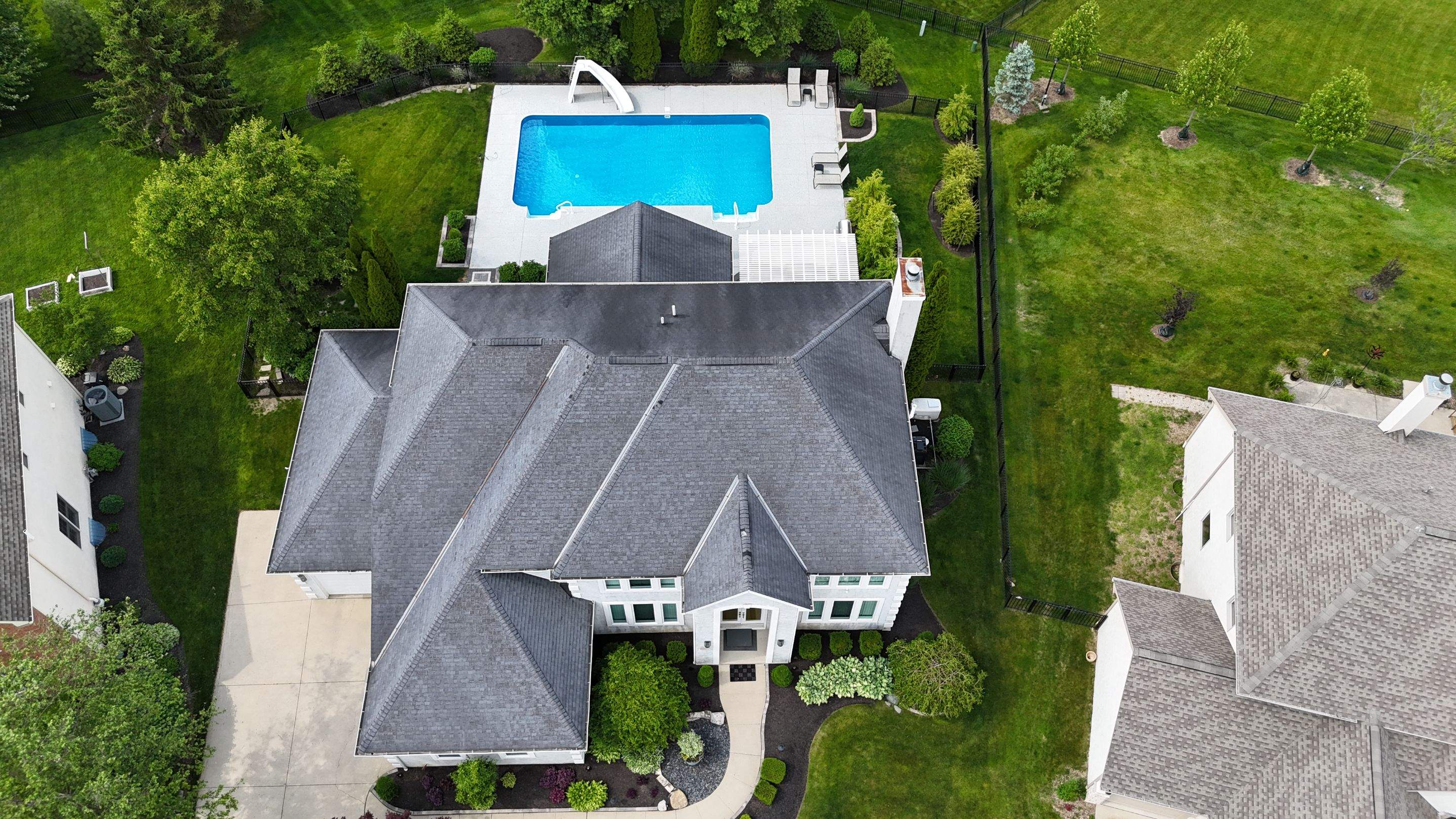 Asphalt Shingle Roof Replacement for Stucco Residence in Westerville by Assured Restoration