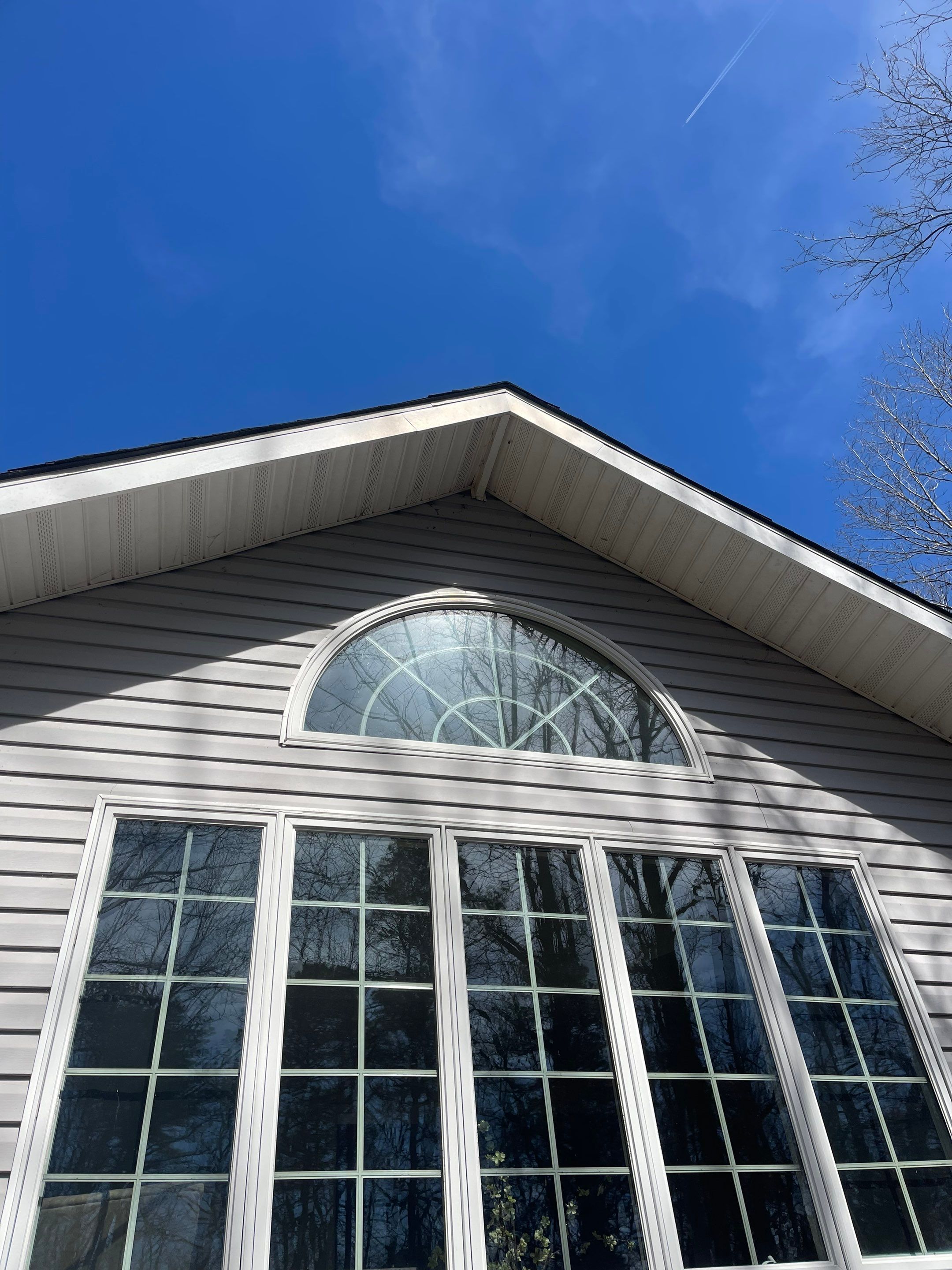 Pressure treated wood deck cleaned by SJ Exterior