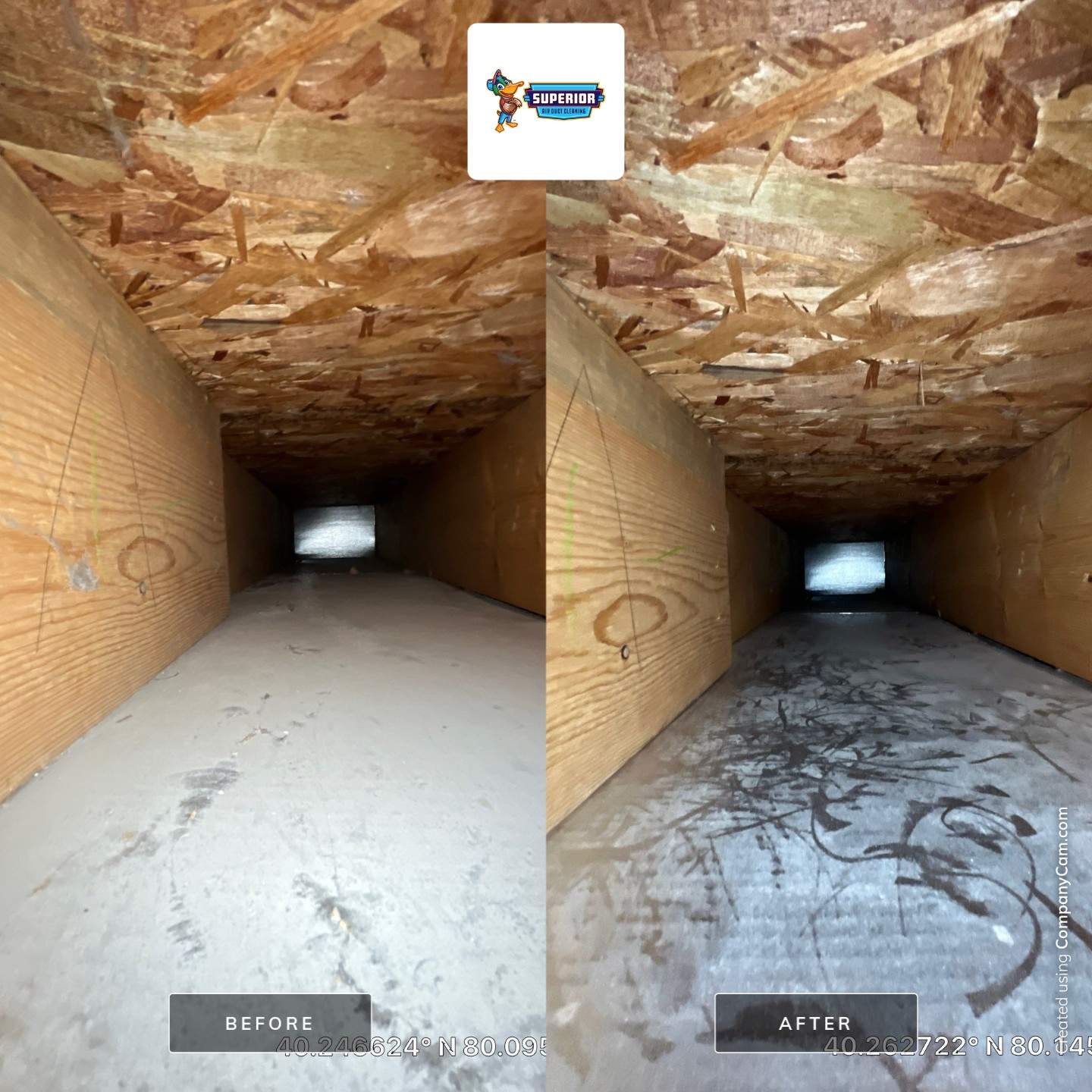 Air Duct Cleaning With a Vacuum Truck in Canonsburg, PA by Superior Air Duct Cleaning