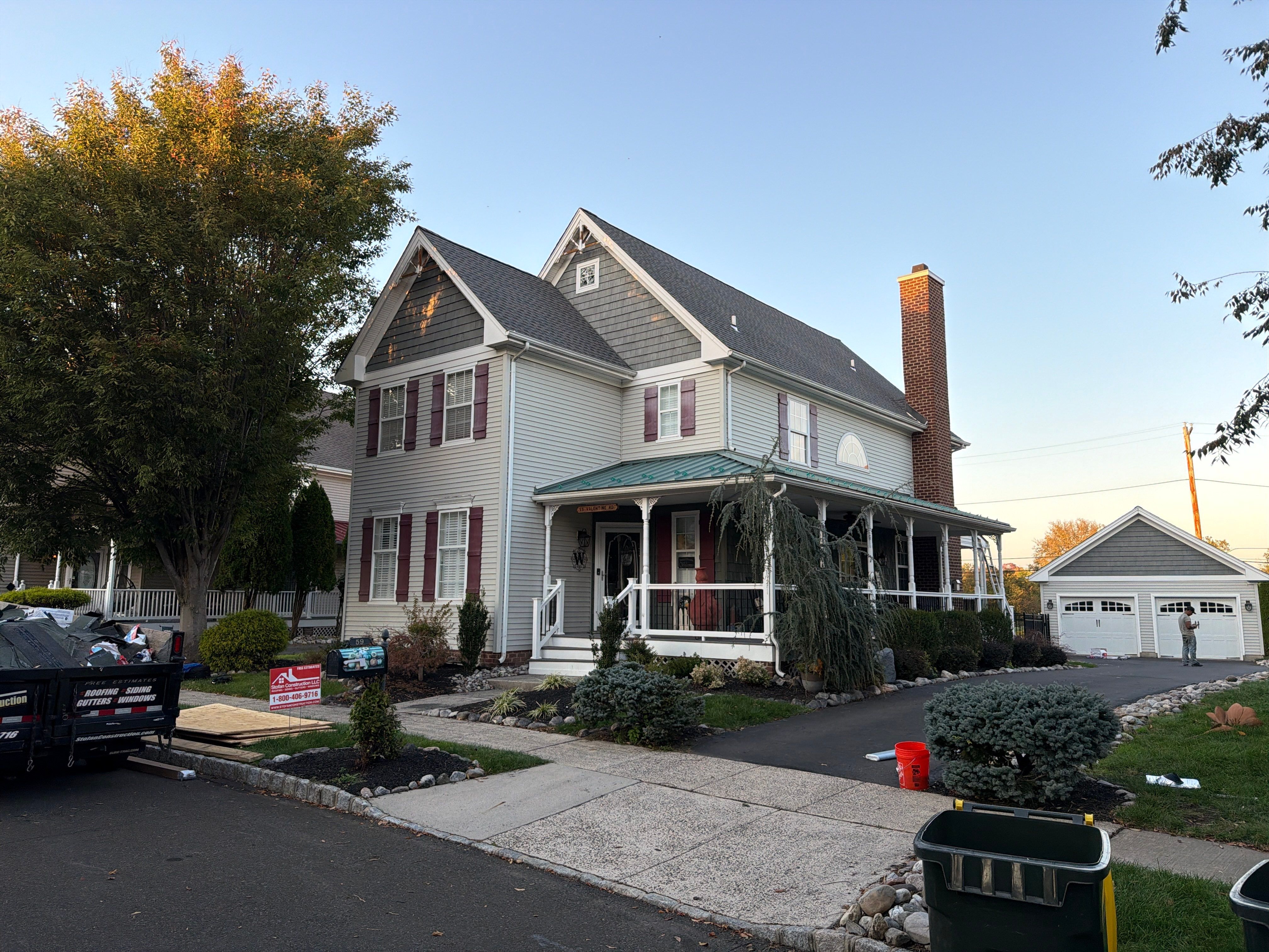 Complete Asphalt Shingle Roof Replacement for Home and Garage in Ivyland by Stofan Construction LLC
