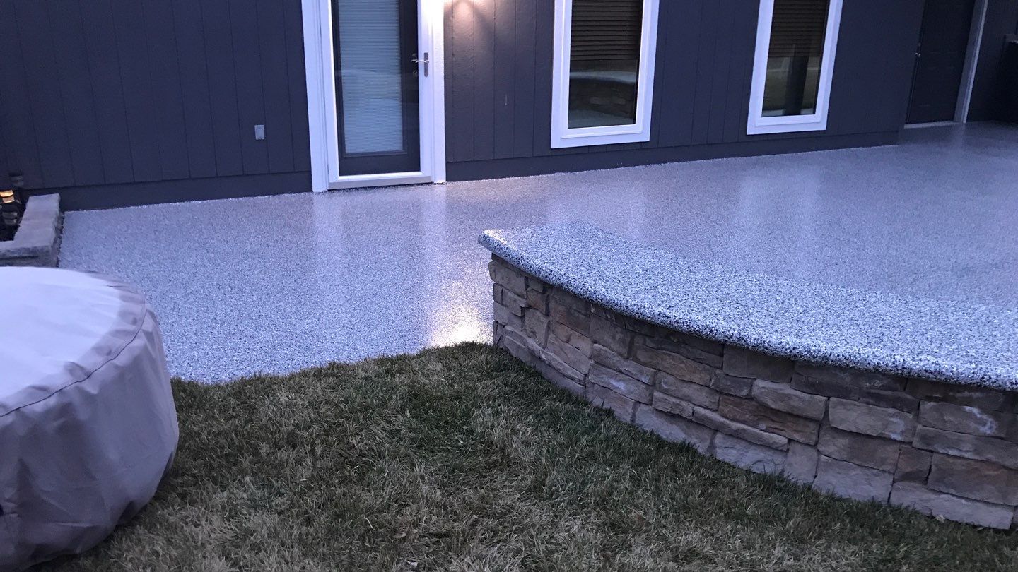 Patio using Domino  by Select Painting, Coatings & Garage Cabinets