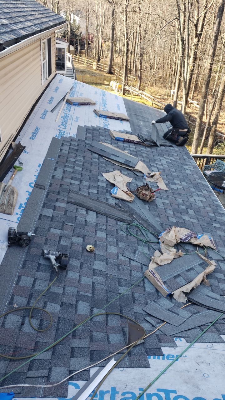 Burke Certainteed Landmark Pro MD Colonial Slate New Roof Installation by RM Banning, Inc.