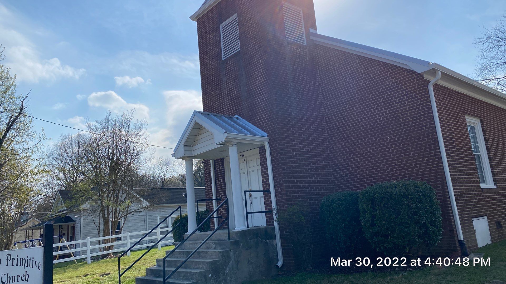 Primitive Baptist Church using Standing Seam Metal by Just In Time Roofing and Restoration