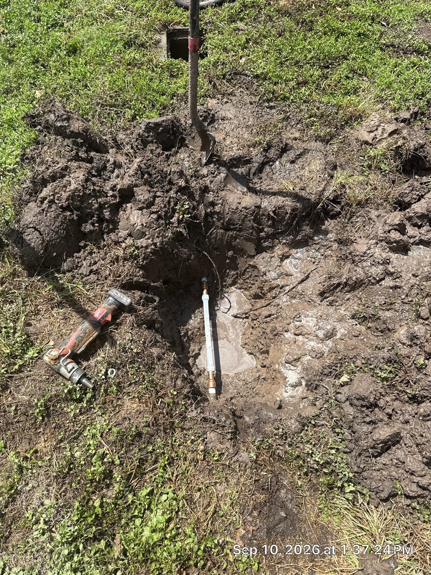 Yard Line Water Service Repair in College Station, Texas by 4L Contracting LLC
