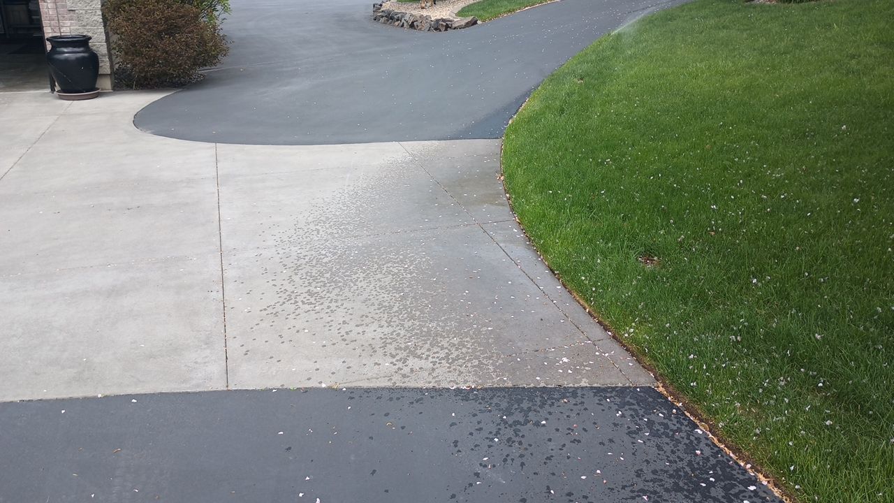 Driveway TransFLOORmation using Greystone 1/8" by Croc Coatings, LLC