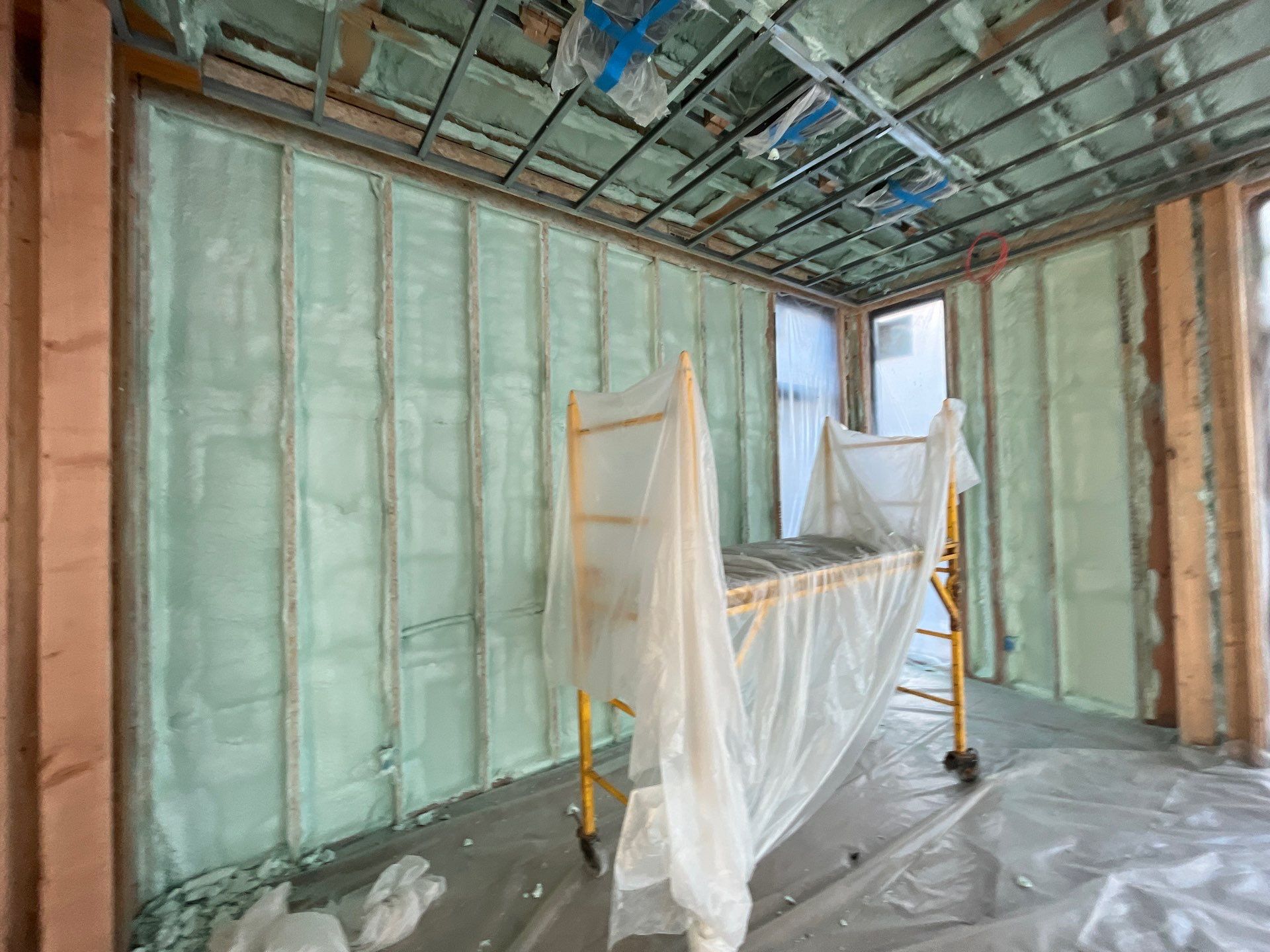 New Construction using Closed Cell Spray Foam by NYS Foam & Energy