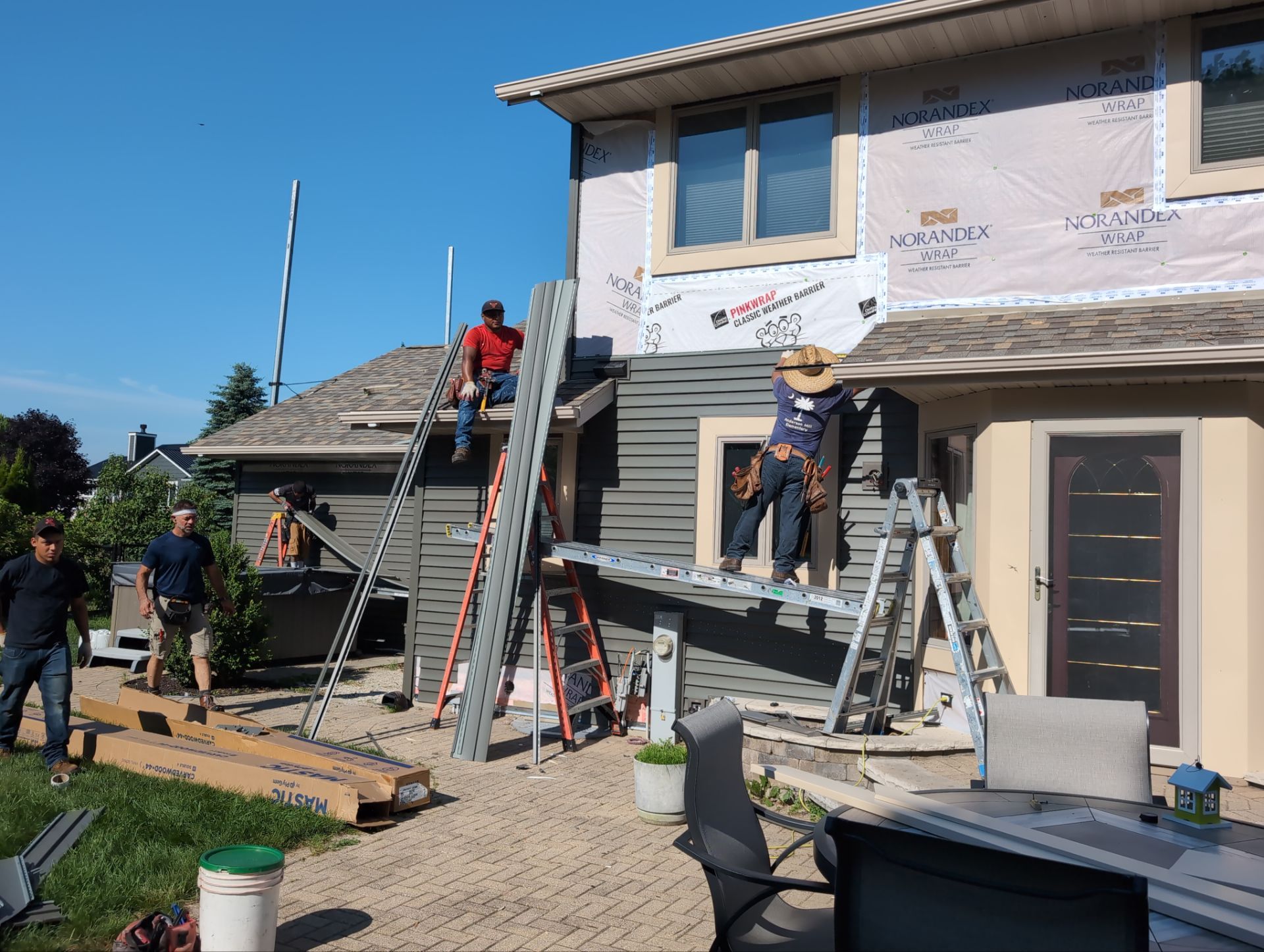 Bye Bye Cedar Siding ! Hello Misty Shadow!  by Gellings Roofing & Siding