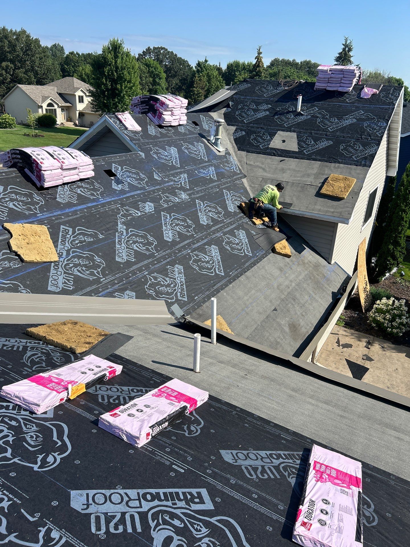 Hail Damage Roof Replacement – Owens Corning Duration in Teak | Andover, MN by First Impressions Exteriors
