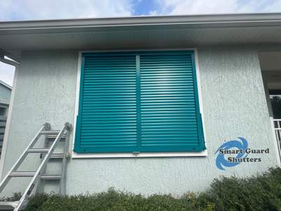 Impact Bahama Shutters in Water Blue