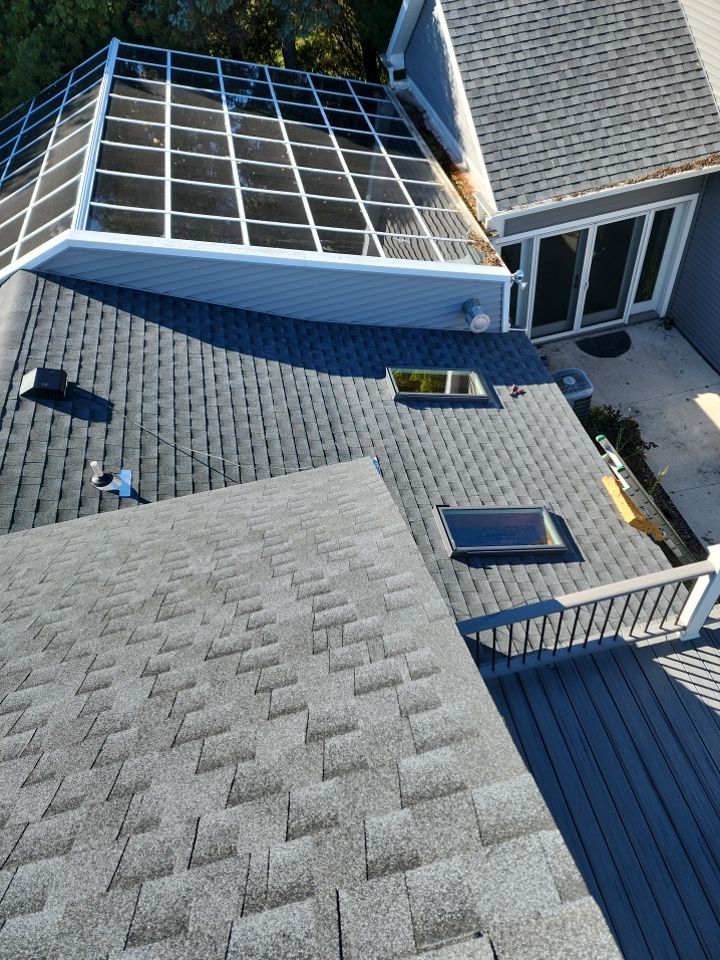 New Roof Installation and Skylight Replacement in Sheboygan, WI by Gellings Roofing and Siding LLC