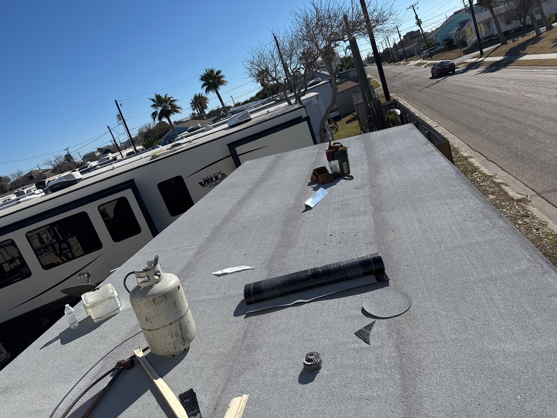 Mustang Island Flat Top by Bayfront Roofing and Construction