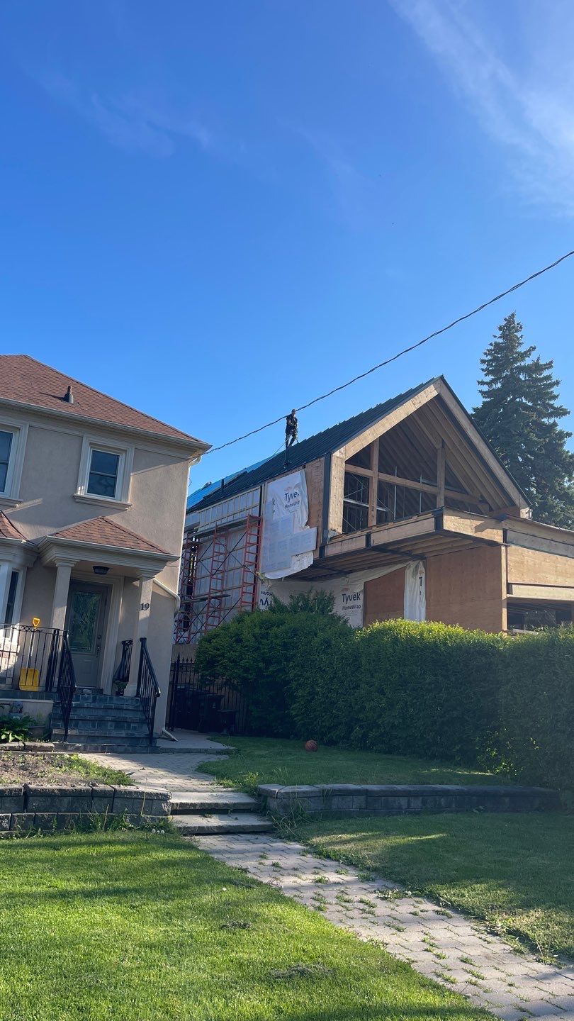 New Home Construction using 16" Standing Seam Panels by Jay Carter Roofing & Sheet Metal