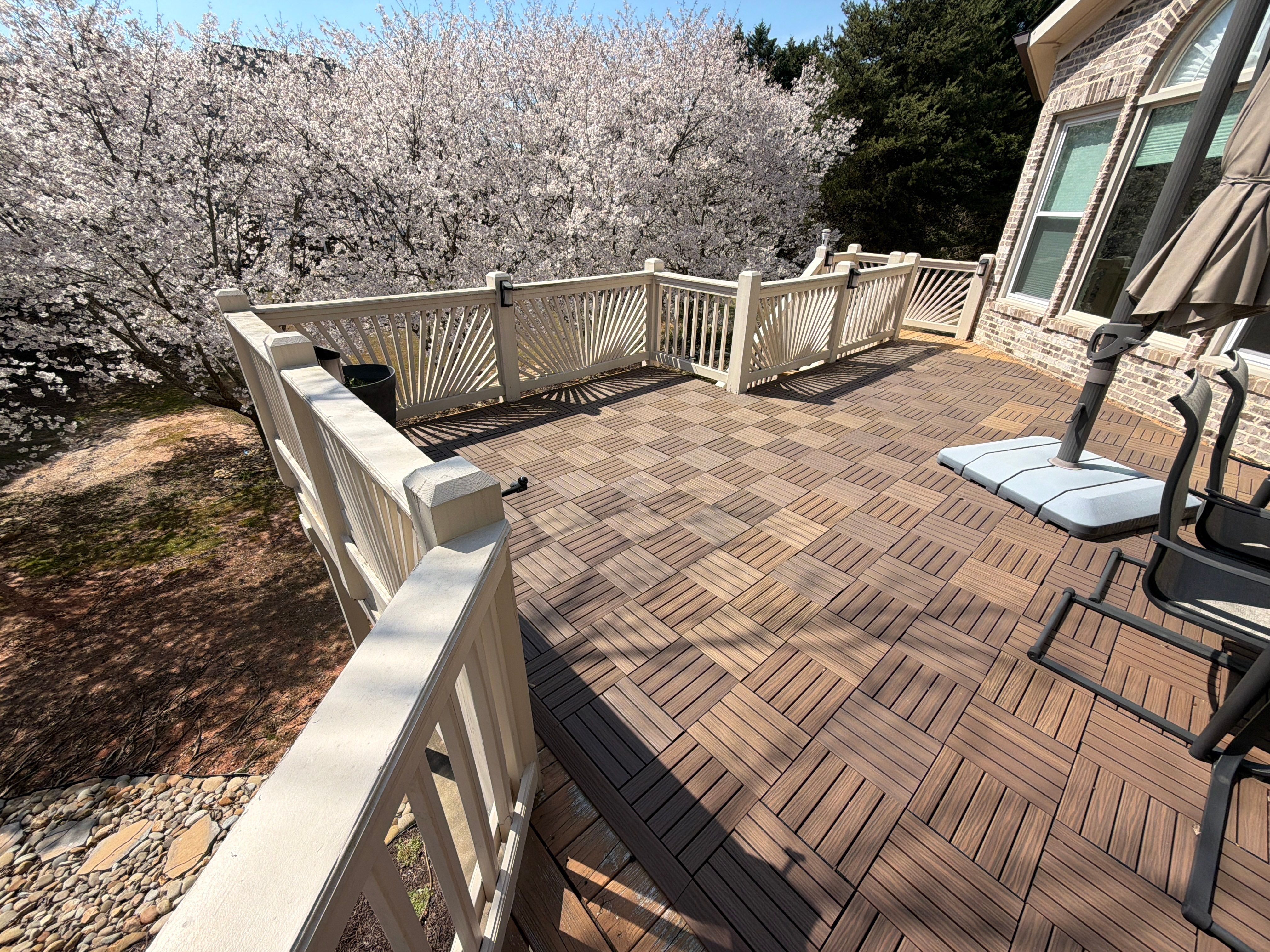 Lawrenceville, GA Deckorators Deck Resurface, Under-Deck, and Trex Deck Lighting Installation by Nelson Exteriors 