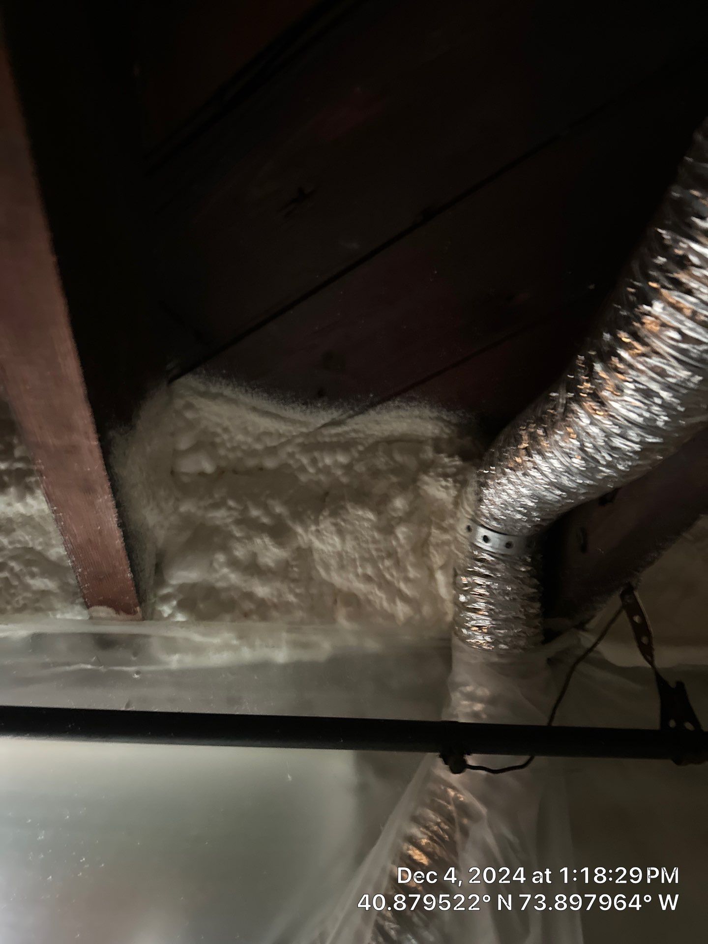 Attic Insulation using Closed Cell Spray Foam by NYS Foam & Energy