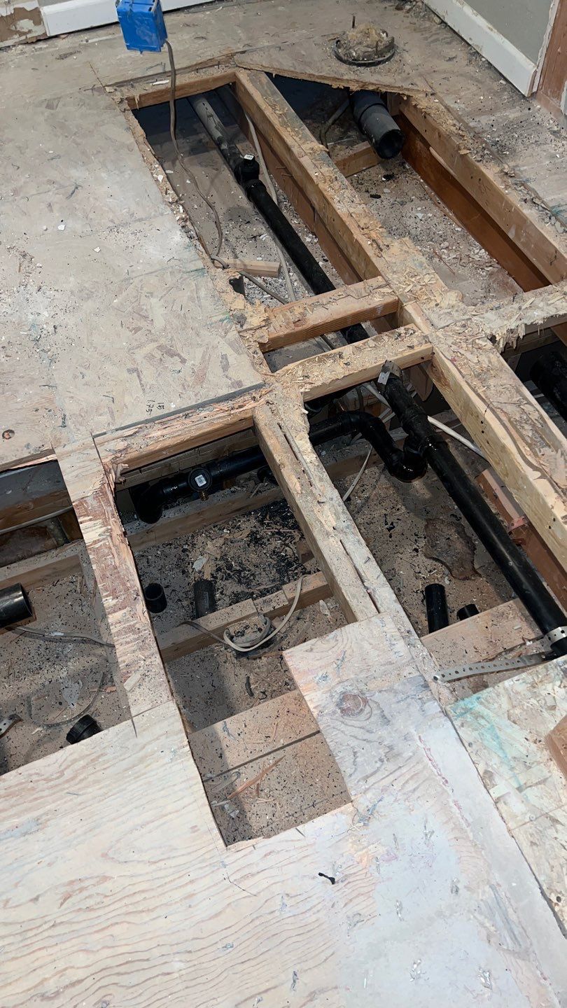 Two Bathroom Remodel  by Plumbing Connect Systems LLC