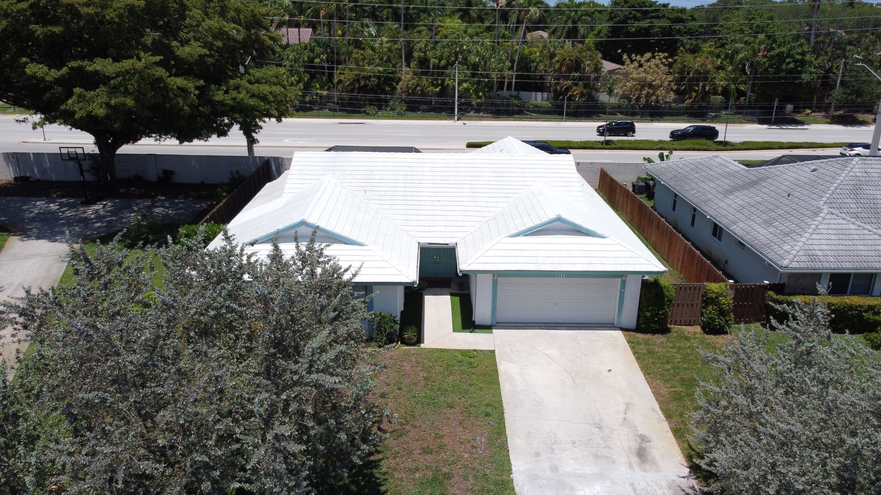 Residential Roofing Installation using 1" Nail strip metal roof by BLUES BROTHERS ROOFING