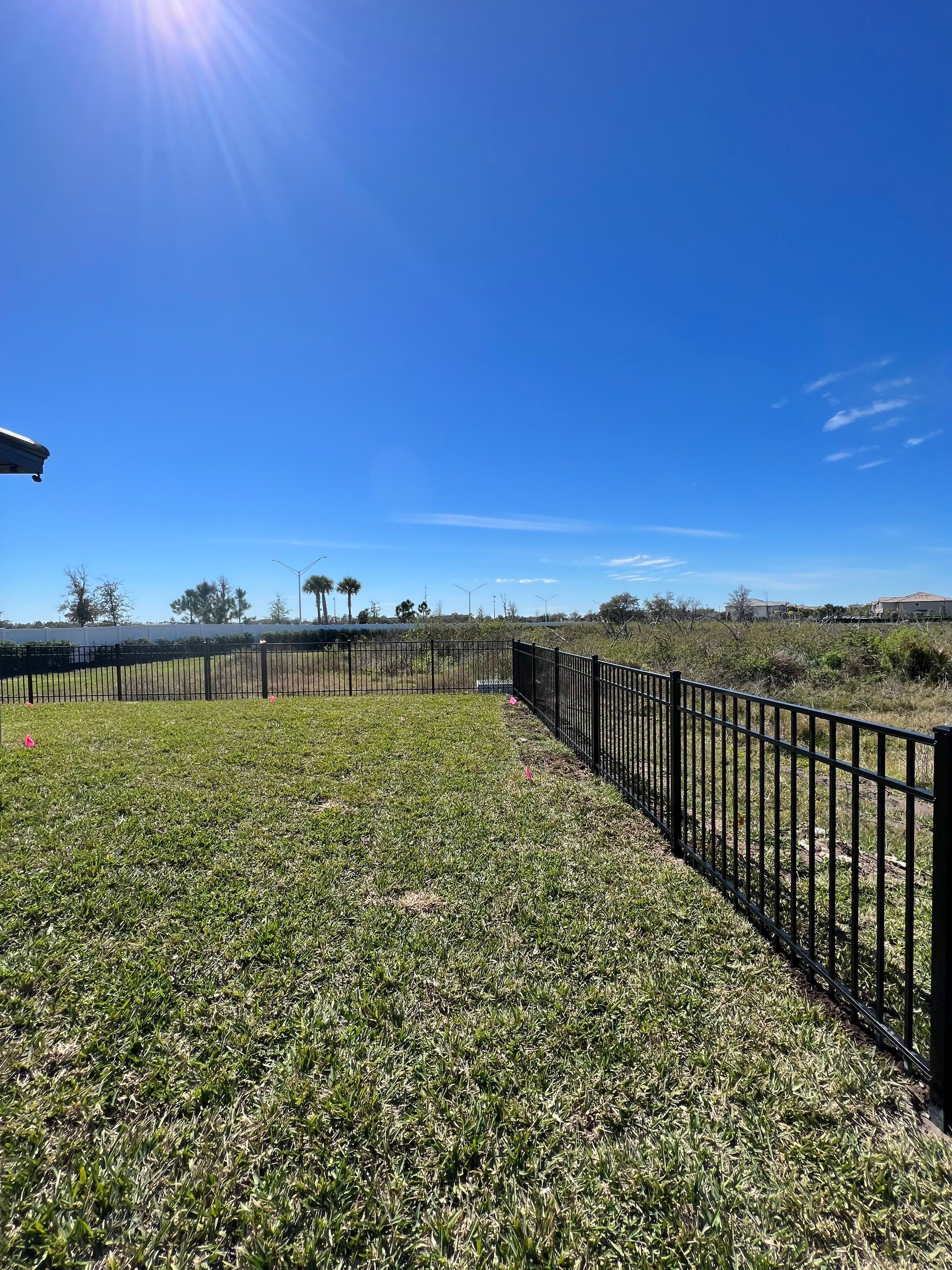Aluminum Fence Installation using Black 3 Rail Aluminum Fence by Asap fence and gates, LLC
