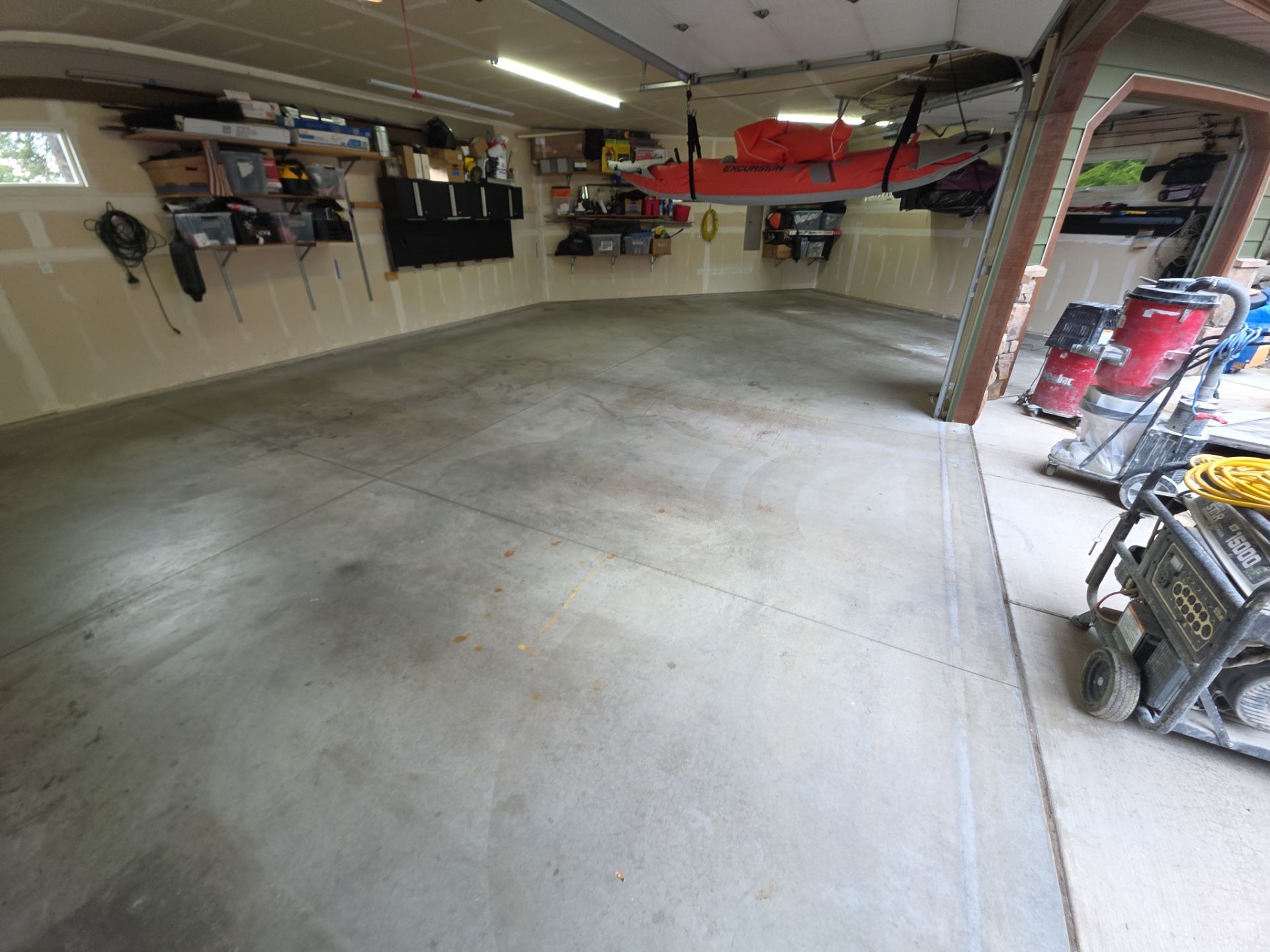 Chestnut Flake Garage Floor Transformation in Coeur d'Alene by Croc Coatings, LLC