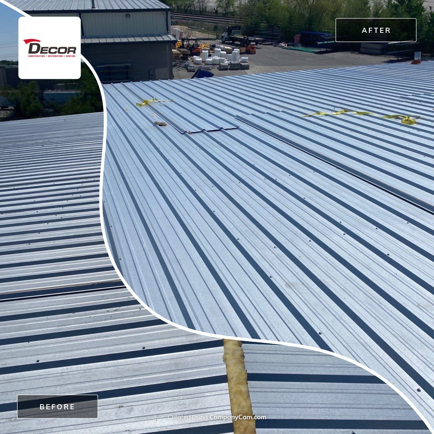 Metal Roof Project in Tulsa by Decor Roofing & Restoration