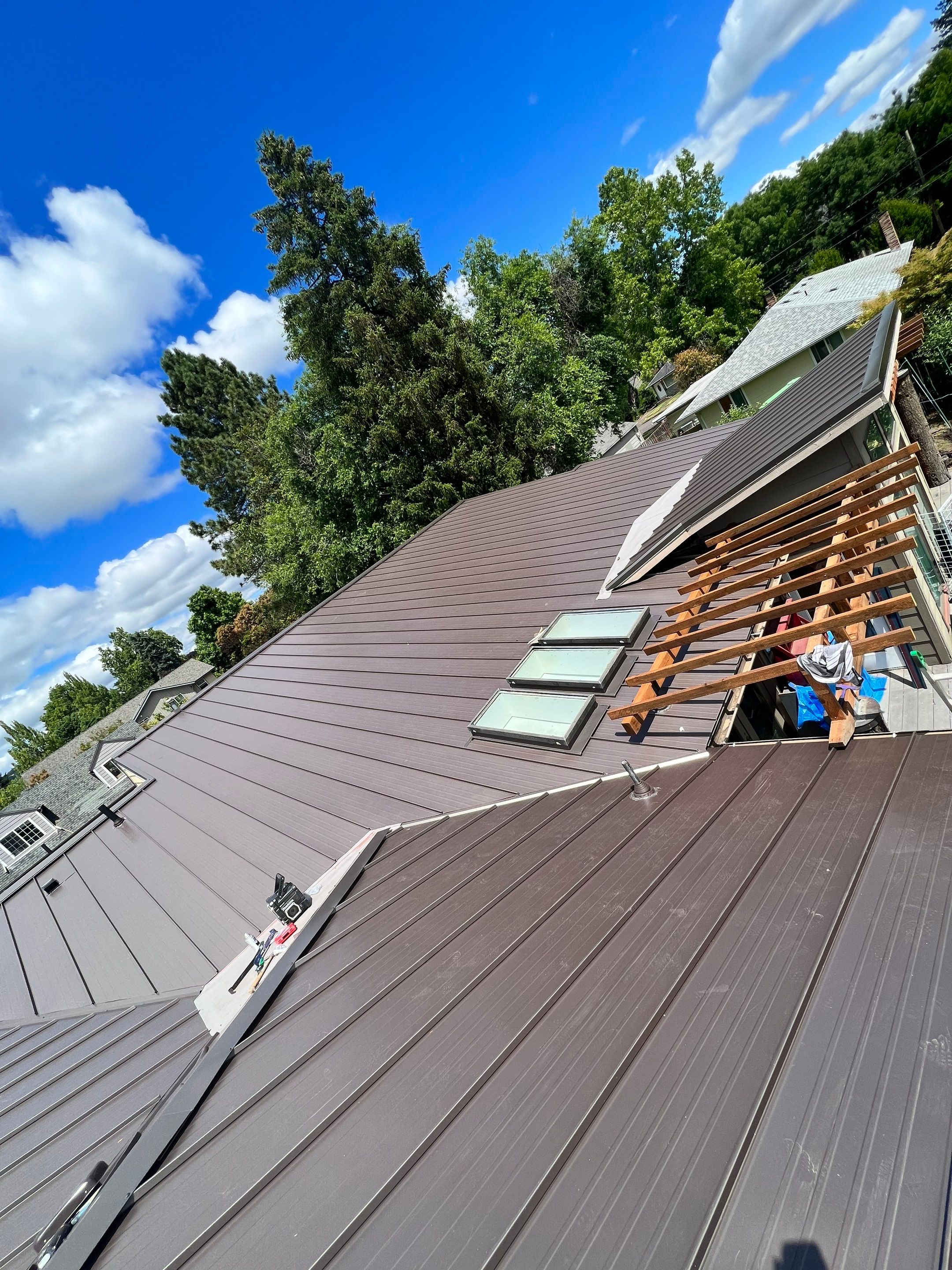 Taylor Metal Roof System Color: Vintage  by Orezona Building & Roofing Company, Inc.