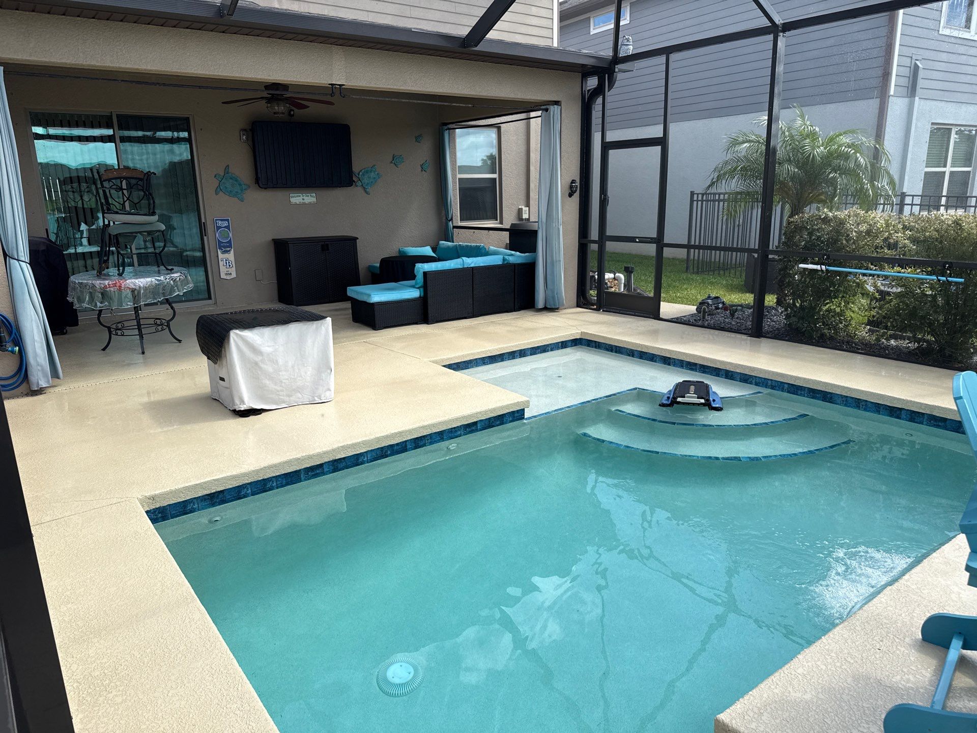 Roof Soft Wash, Pool Deck & Screen Enclosure Cleaning – Trevesta Community, Palmetto, FL by Sunshine AquaWash