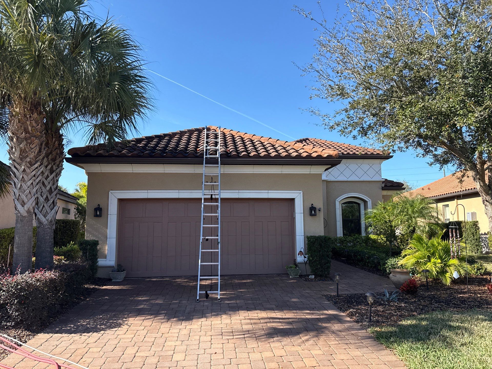 Barrel Tile Roof Cleaning – Artisan Lakes, Palmetto, FL by Sunshine AquaWash