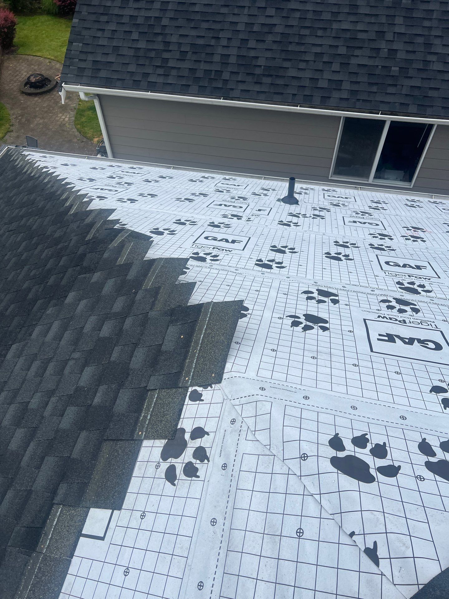 Residential Roofing Installation using GAF UHDZ Shingles by Roofing Formula LLC