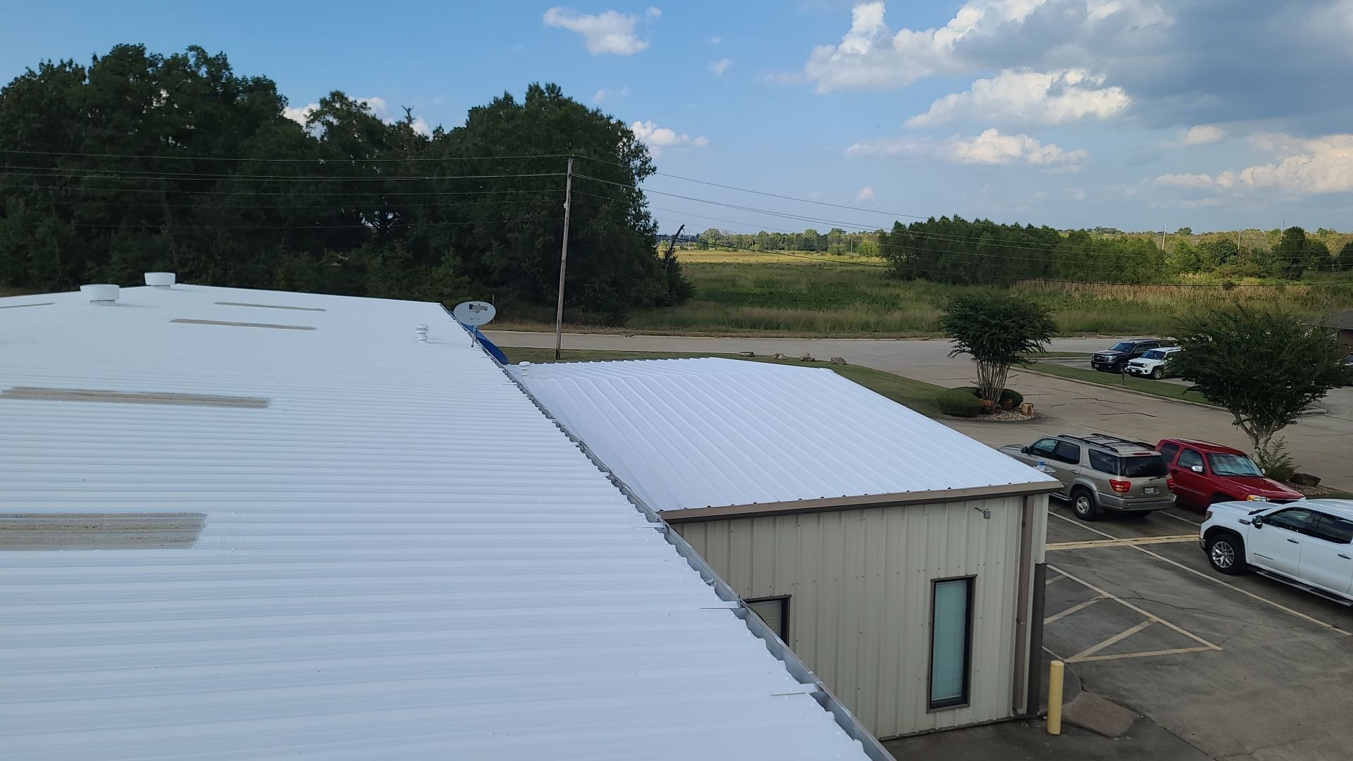 Commercial Metal Restoration System using Aldocoat Coatings by Hostetler Roofing