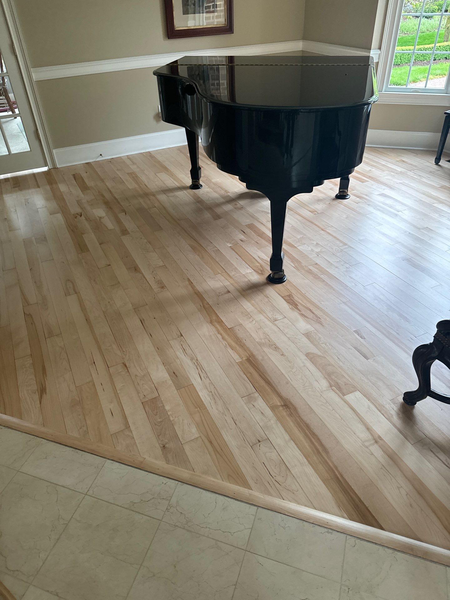 Prefinished Maple transformation by Ann Arbor Hardwoods 
