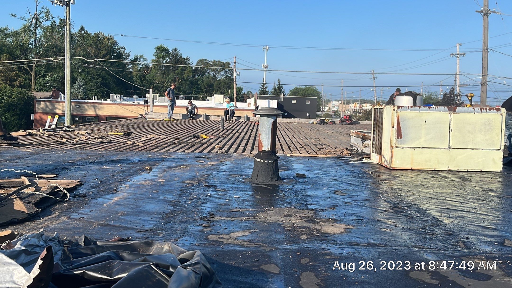 Flat Roof Install Mentor Ohio by Gold Star Roofing LLC 