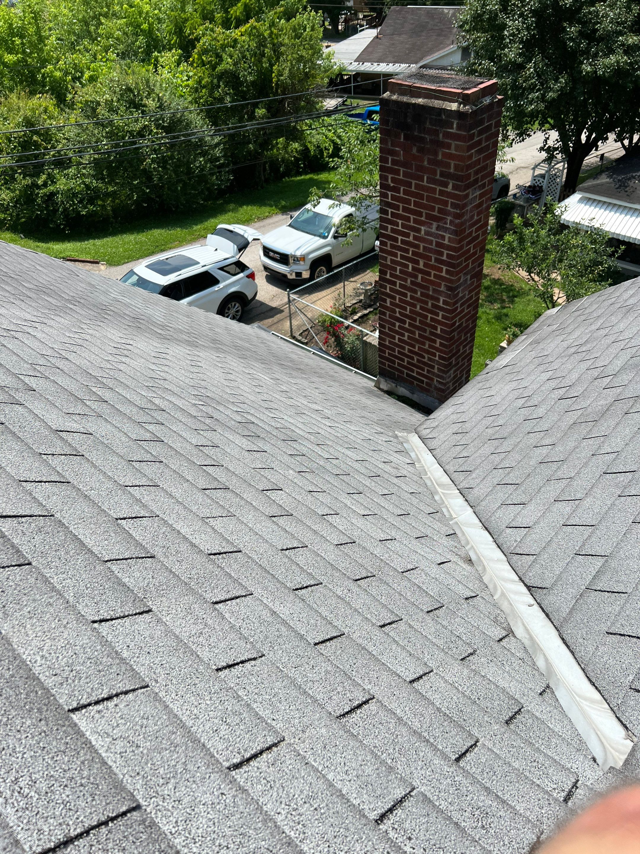 Residential Roofing Installation using Certainteed Landmark Shingles Moire Black Color by Secure Construction Company Inc