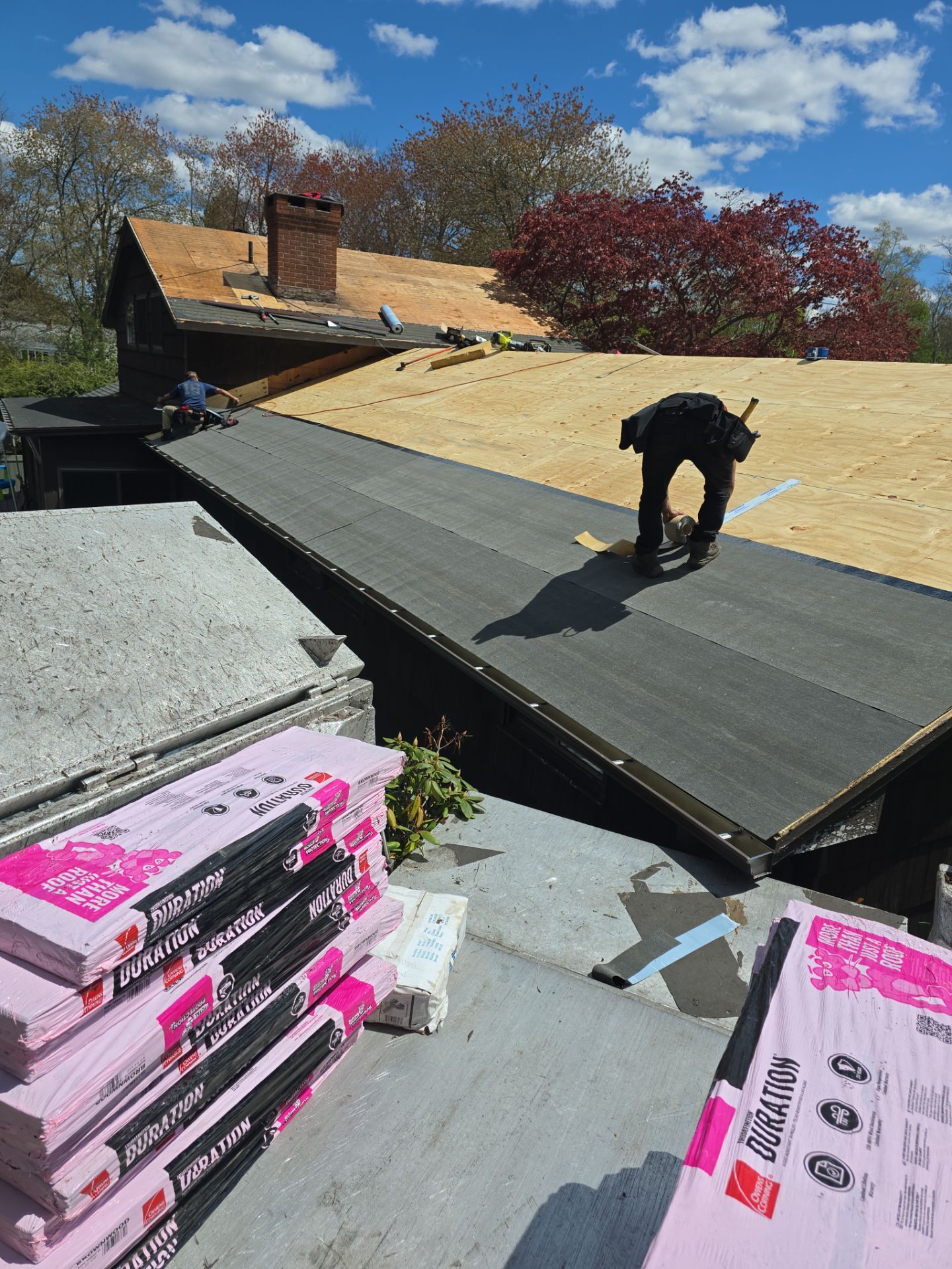 Residential Roof Replacement and Plywood Sheathing Repair in Torrington by A Plus Exterior