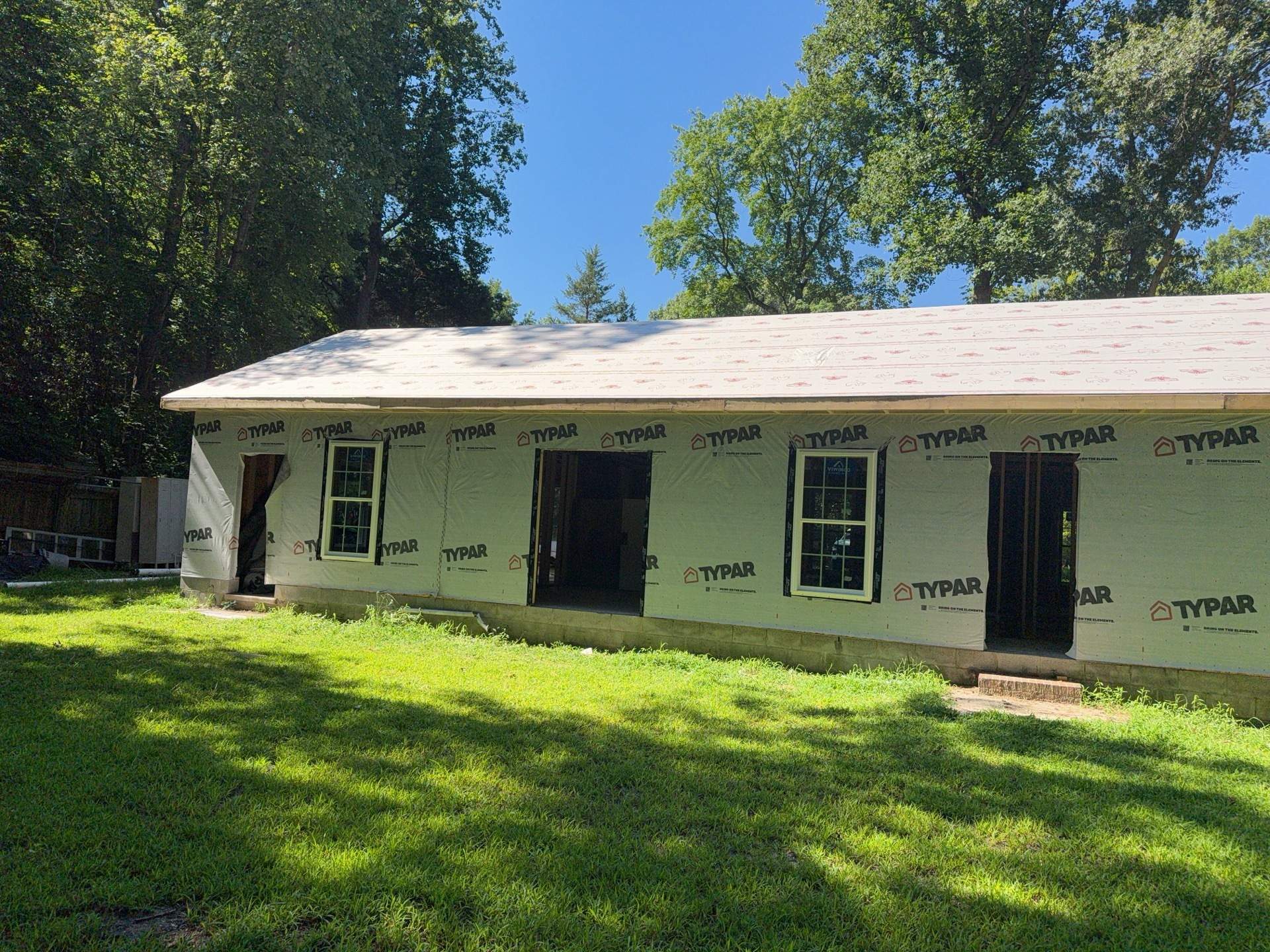 Single-Story New Construction Vinyl Siding Install in Gloucester by Cade Construction