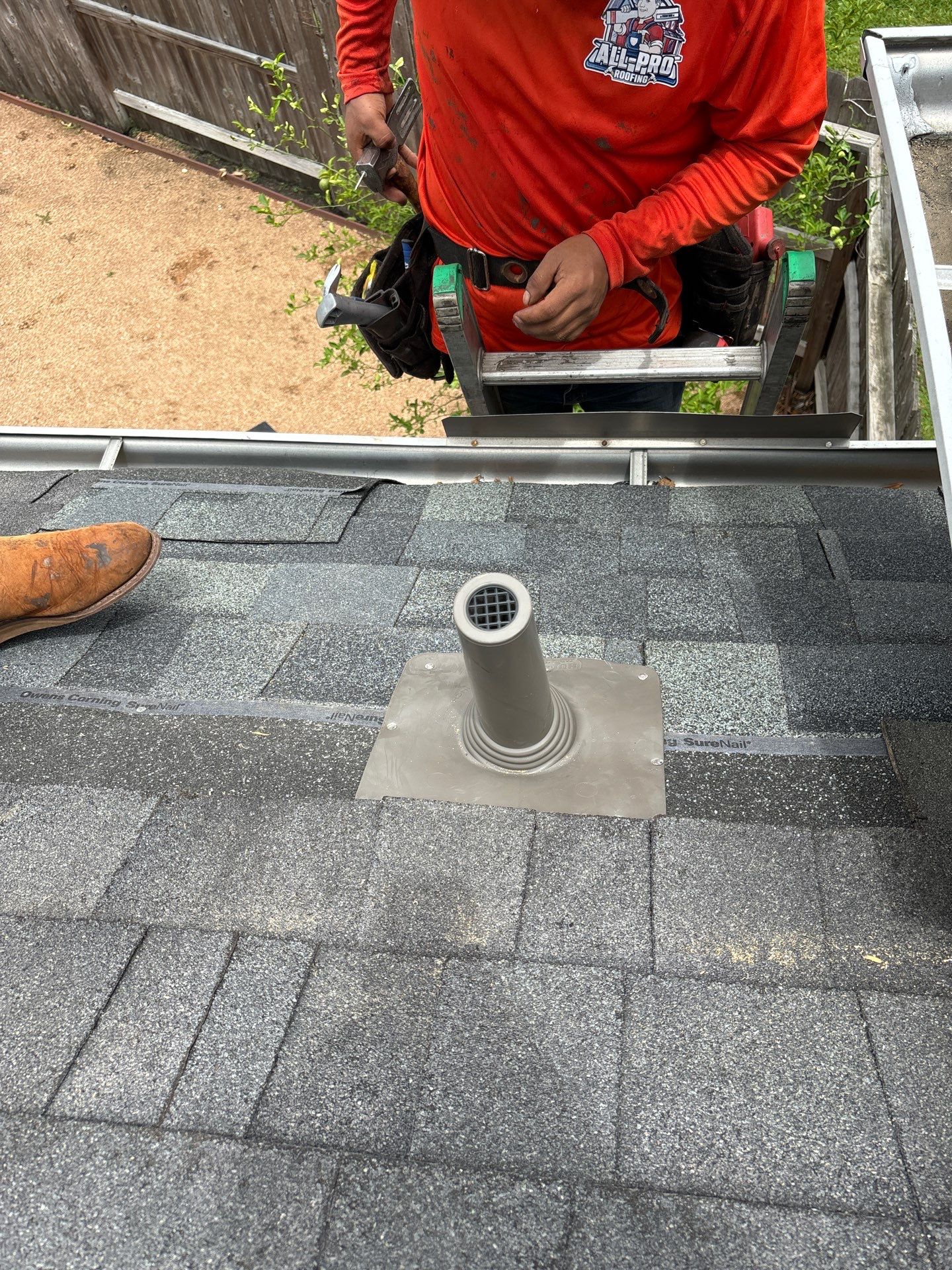 Hail Damage using Owen's Corning Duration (Lifetime) Shingles by Roof Repair Services LLC