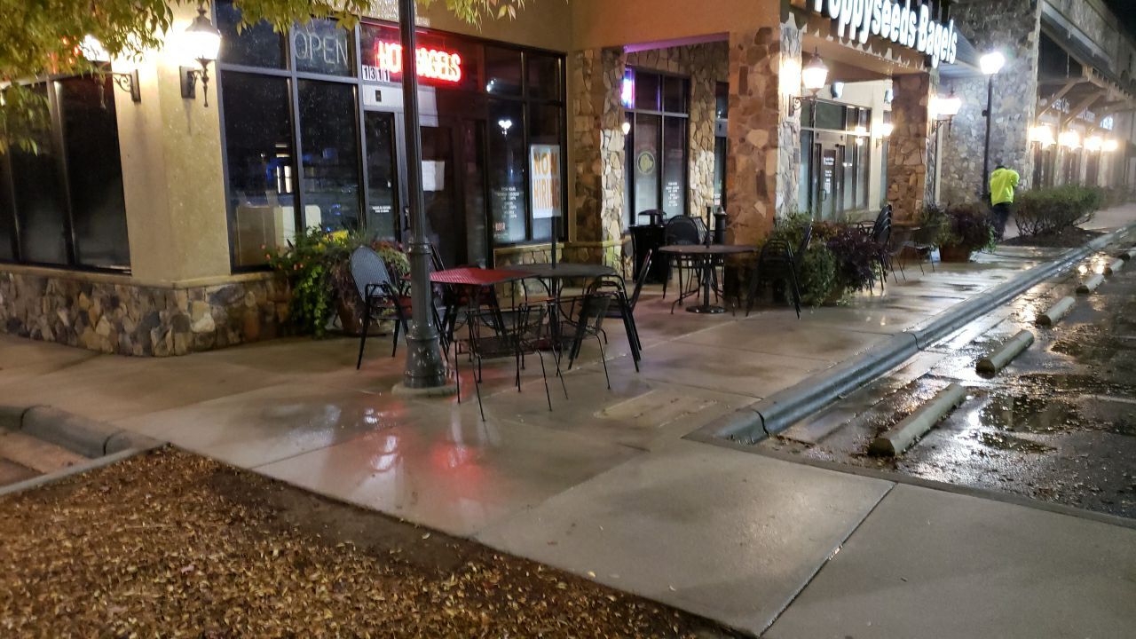 contrete cleaning using cleaner by Power Wash Masters LLC
