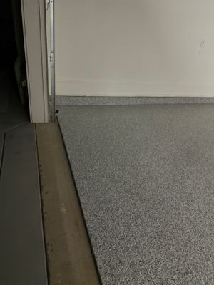 Garage Floor Coating using Gravel