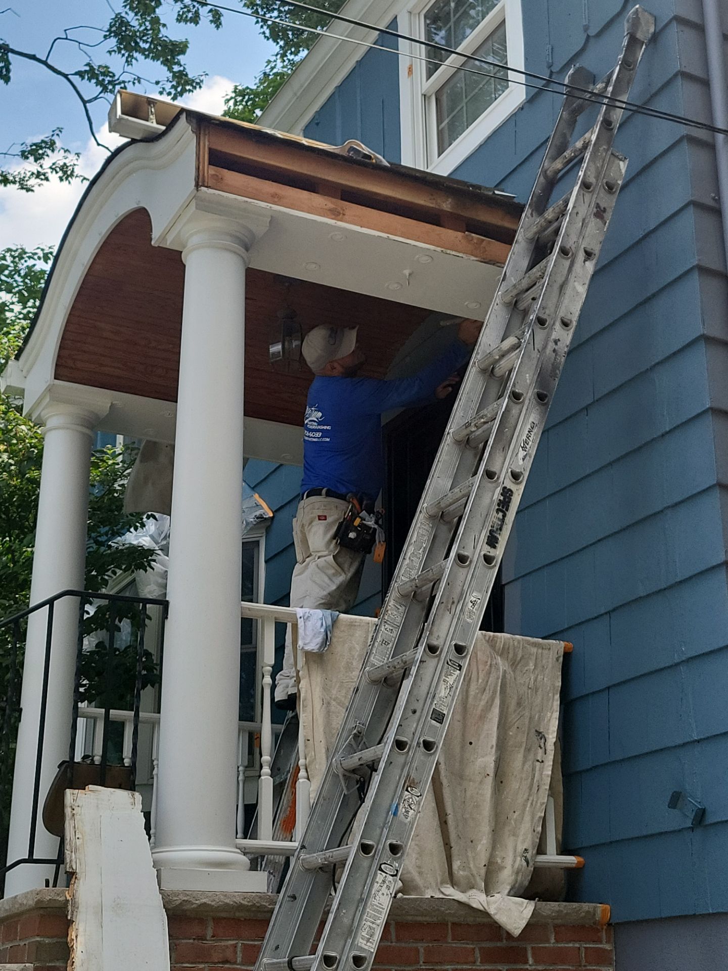 Exterior Painting and Cedar Shingle Siding Repair in Cedar Grove by Spectrum Painting, LLC