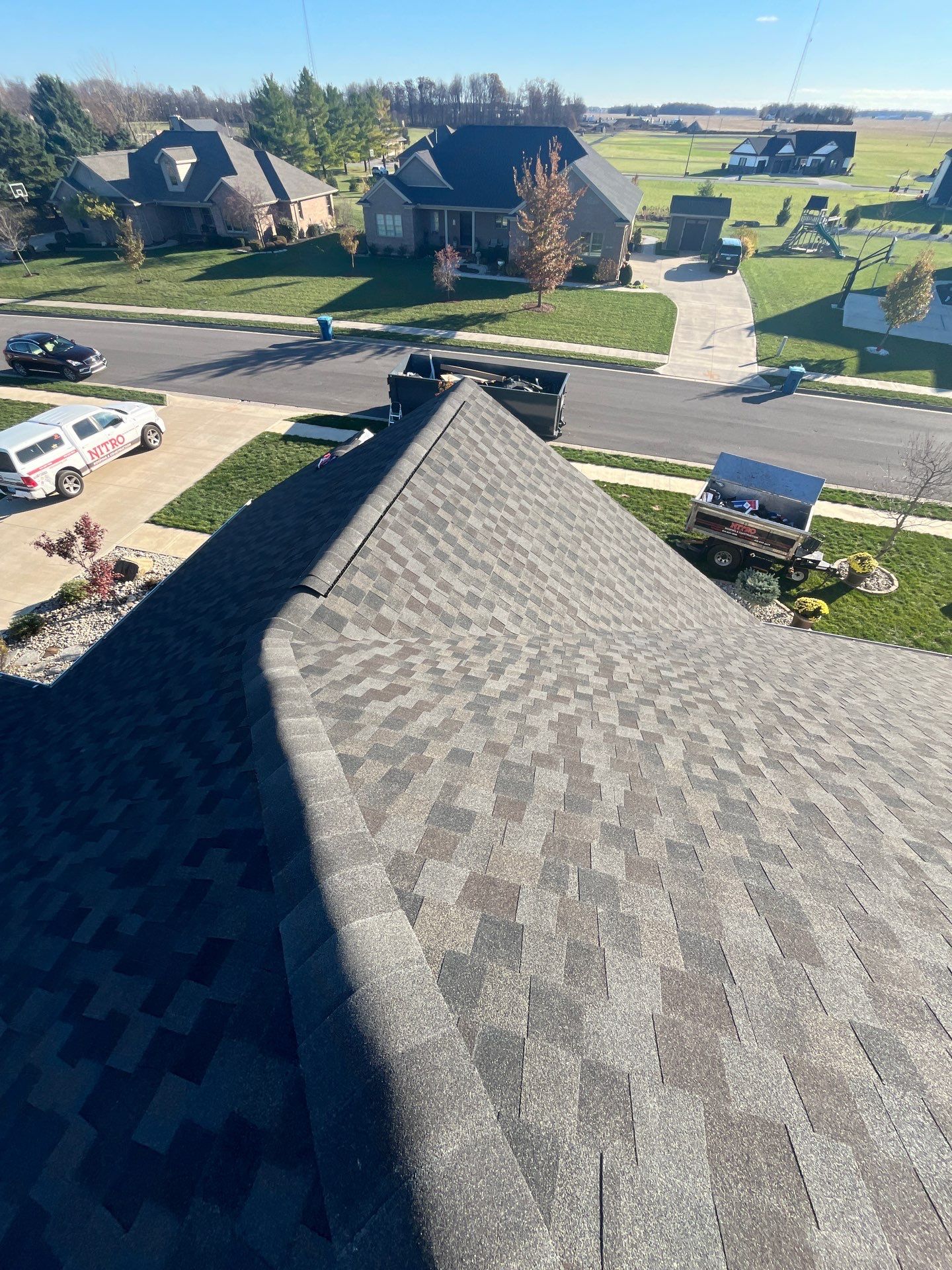 Residential Roofing Installation using GAF Timberline HDZ Appalachian Sky by Nitro Roofing and Construction
