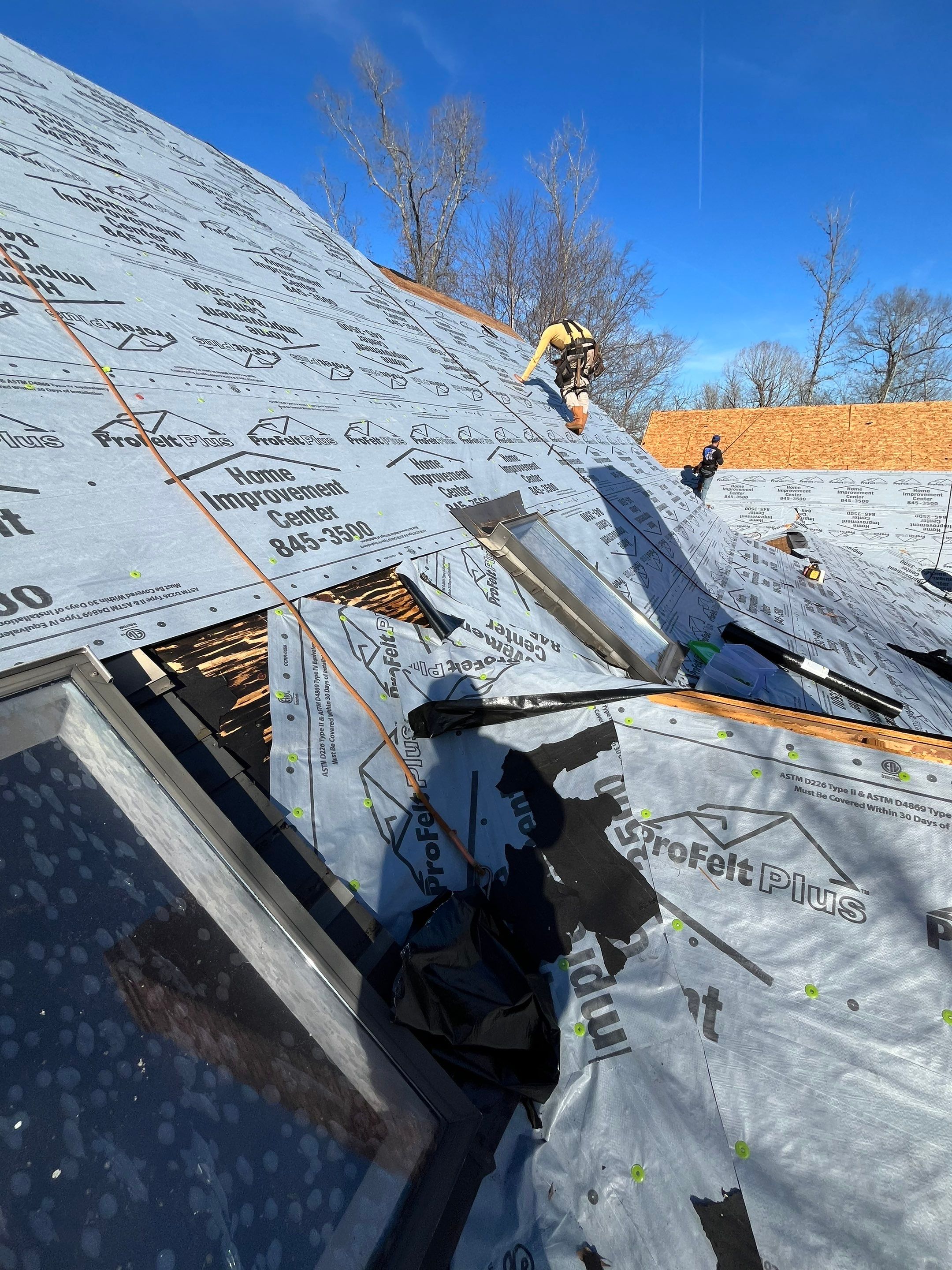 Residential Roofing Repair using CertainTeed XT25: Moire Black by Hostetler Roofing