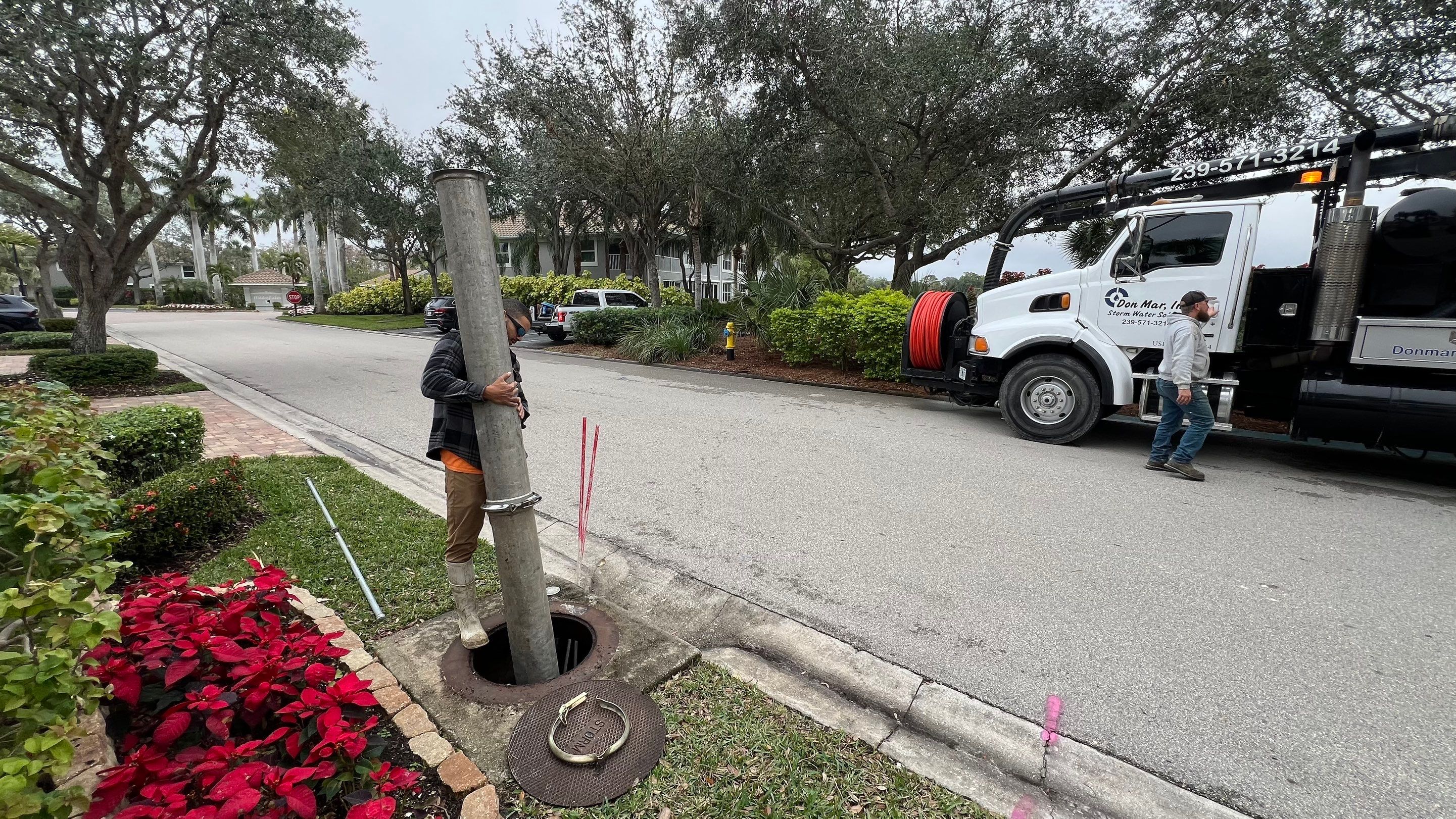Cleaning Two Clogged Catch Basins for a Community by Don Mar, Inc. Storm Water Solutions